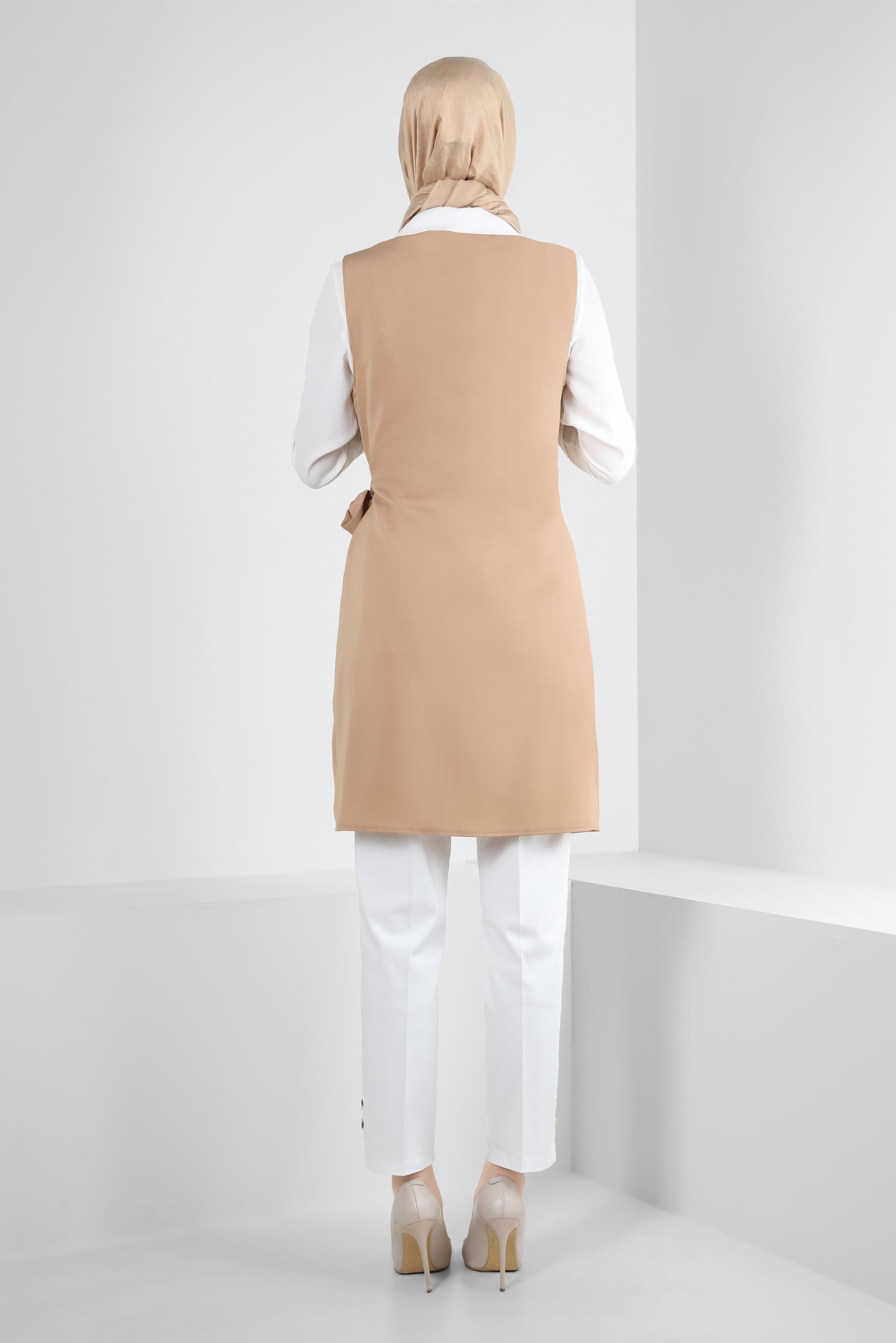 Vêtements hijab TABA GILET ENVELOPPE CEINTURE 43875