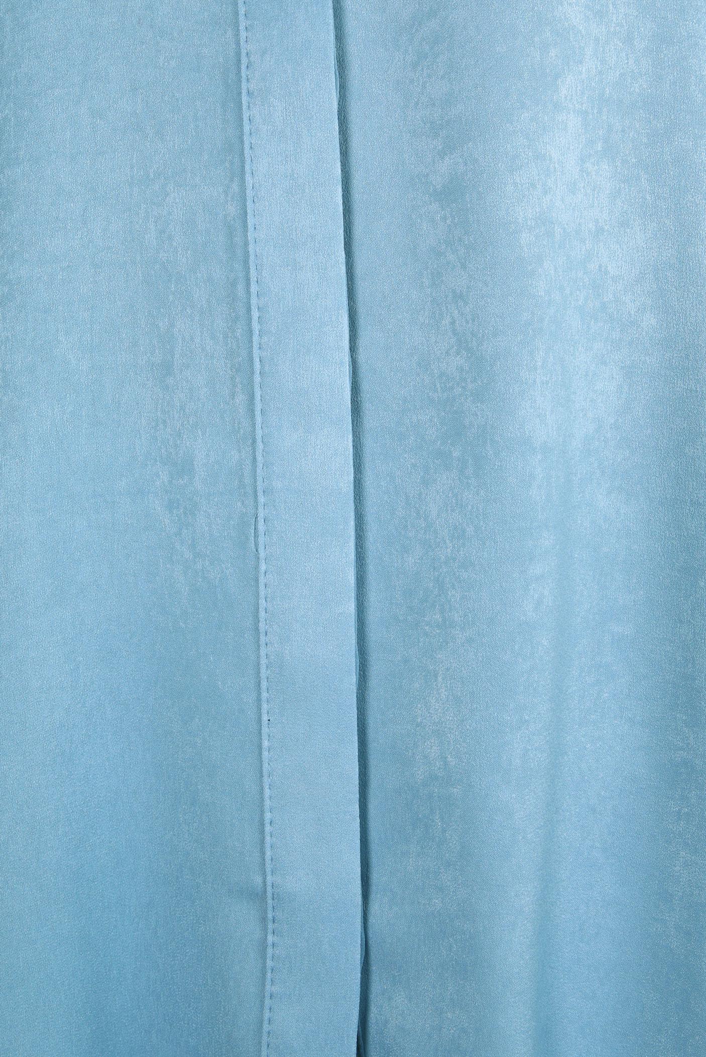 Tesettür giyim MAVİ GÖMLEK YAKA BLUZ 44329