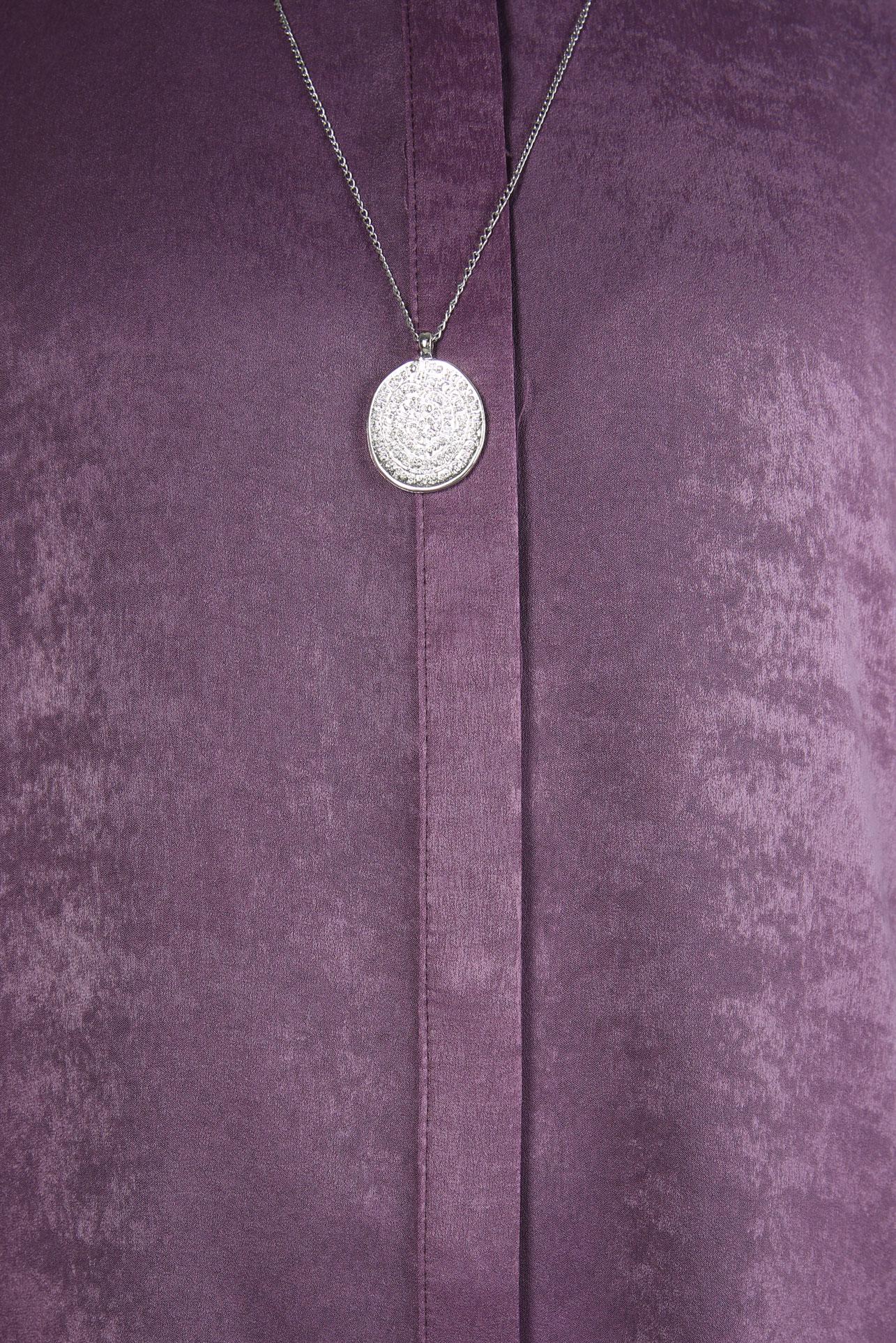 Vêtements hijab POURPRE BLOUSE COL CHEMISE 44329