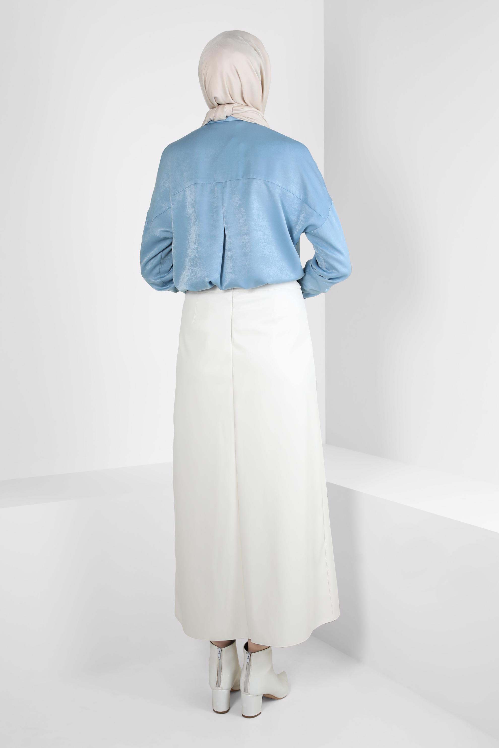 Vêtements hijab BLEU CHEMISE CHEMISE 44330