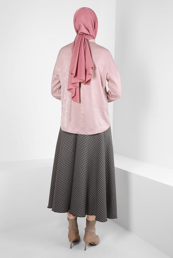 Hijab clothing POWDER SHIRT BLOUSE 44330 - ALVİNA