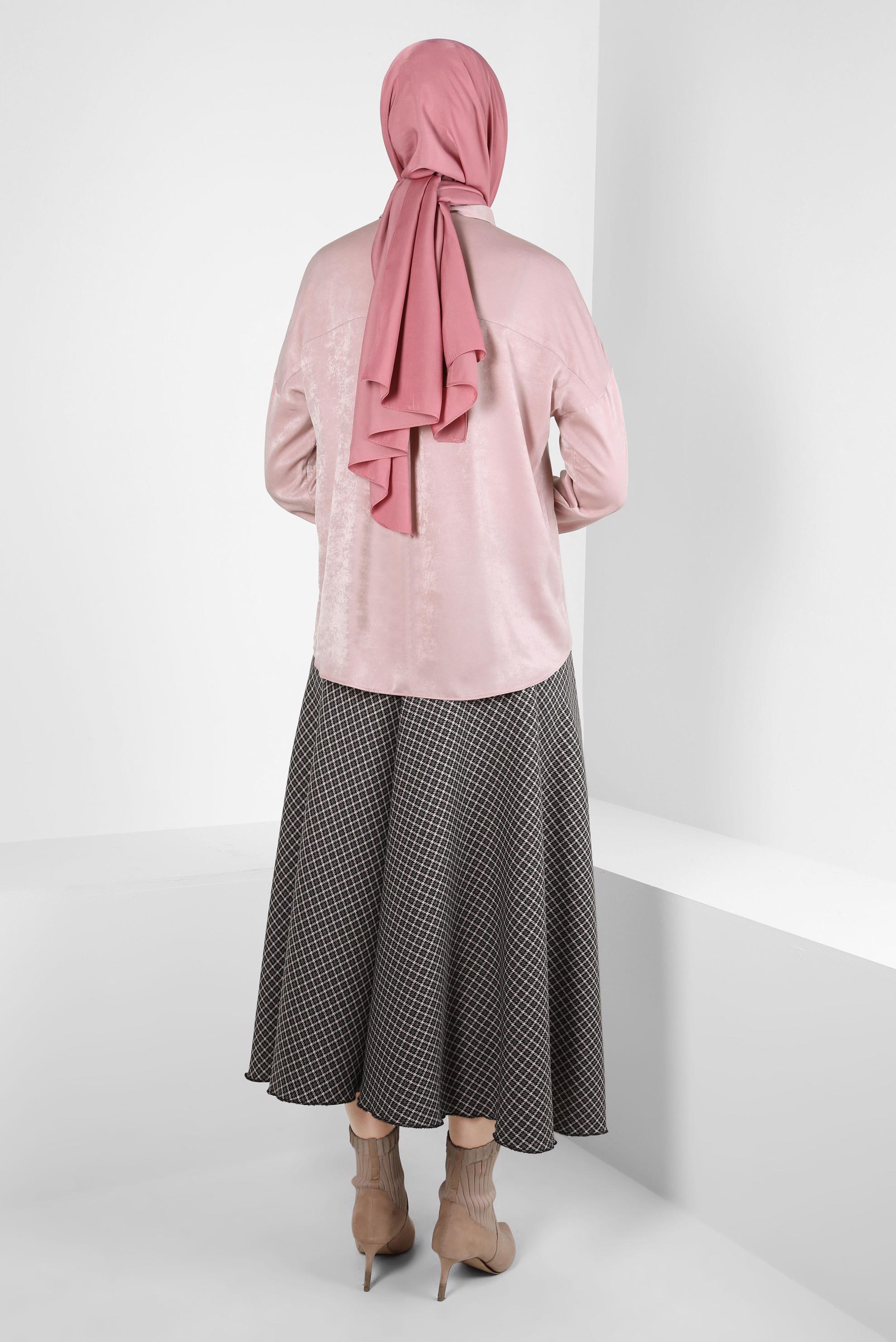 Tesettür giyim PUDRA GÖMLEK BLUZ 44330