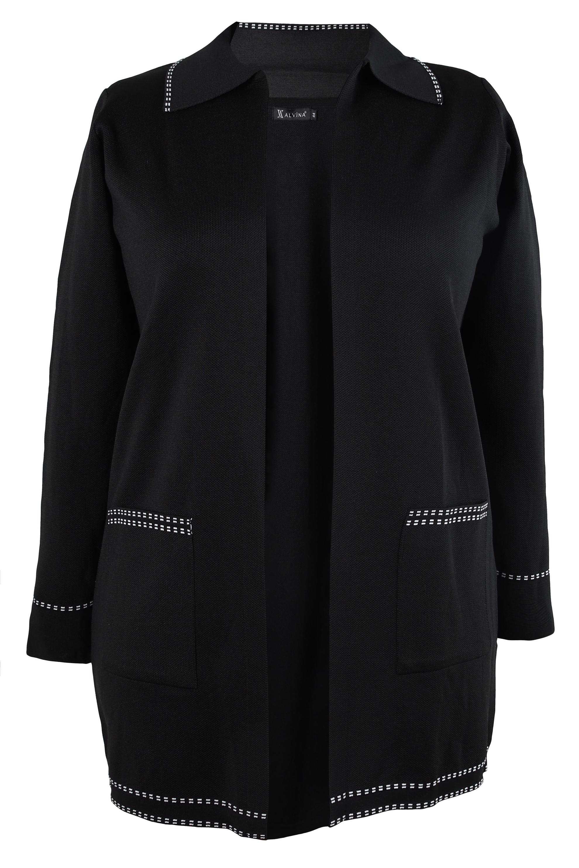 Tesettür giyim SİYAH TRİKO CEKET 20461