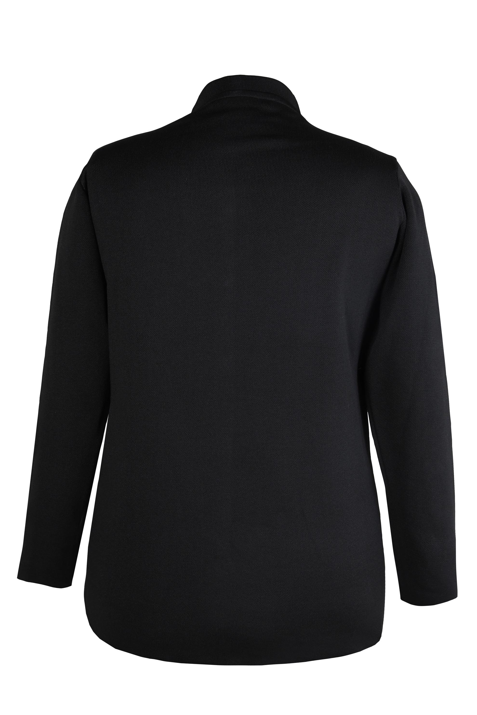 Vêtements hijab NOIR VESTE EN MAILLE AVEC POCHES 20462