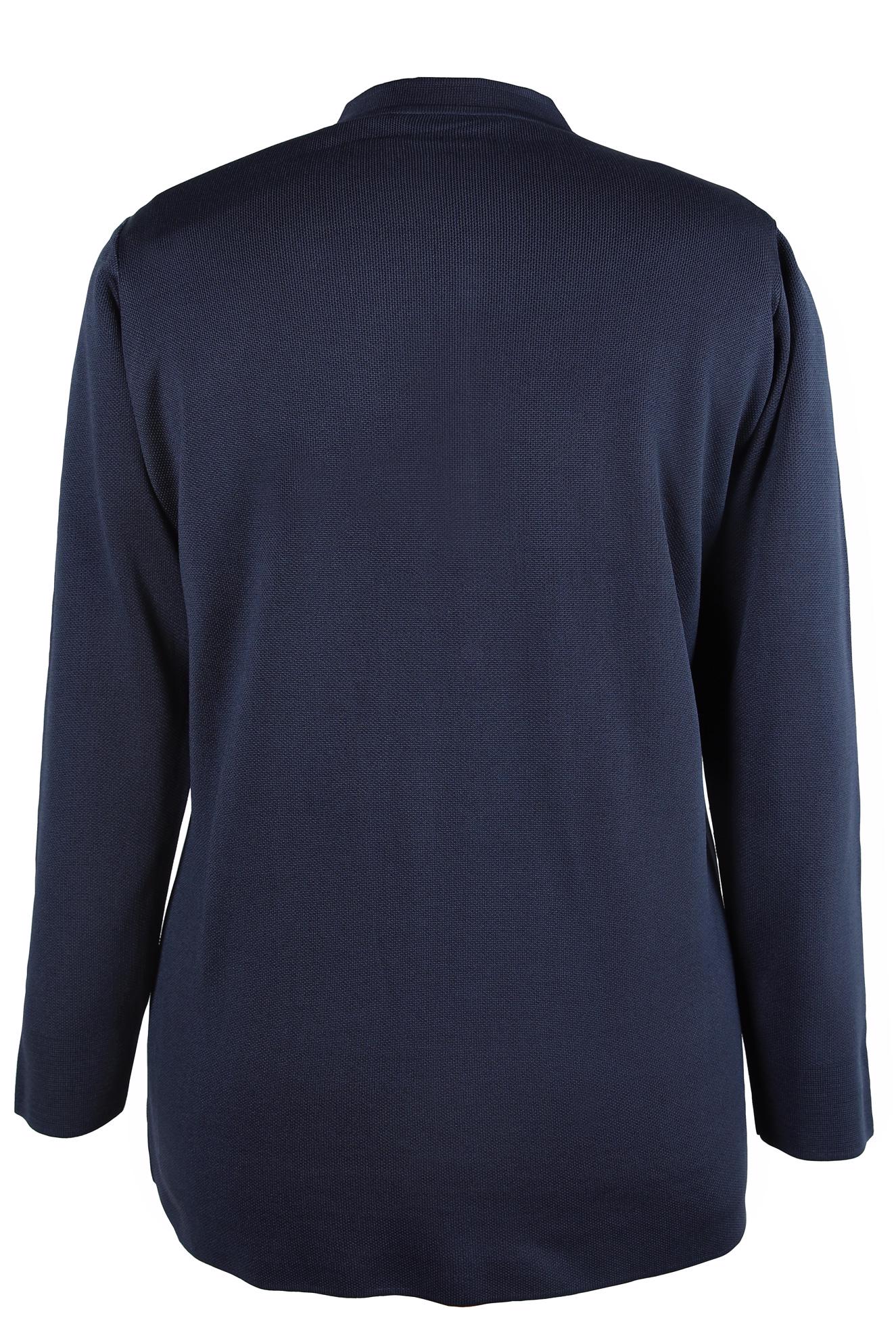 Vêtements hijab BLEU MARINE VESTE EN MAILLE AVEC POCHES 20462