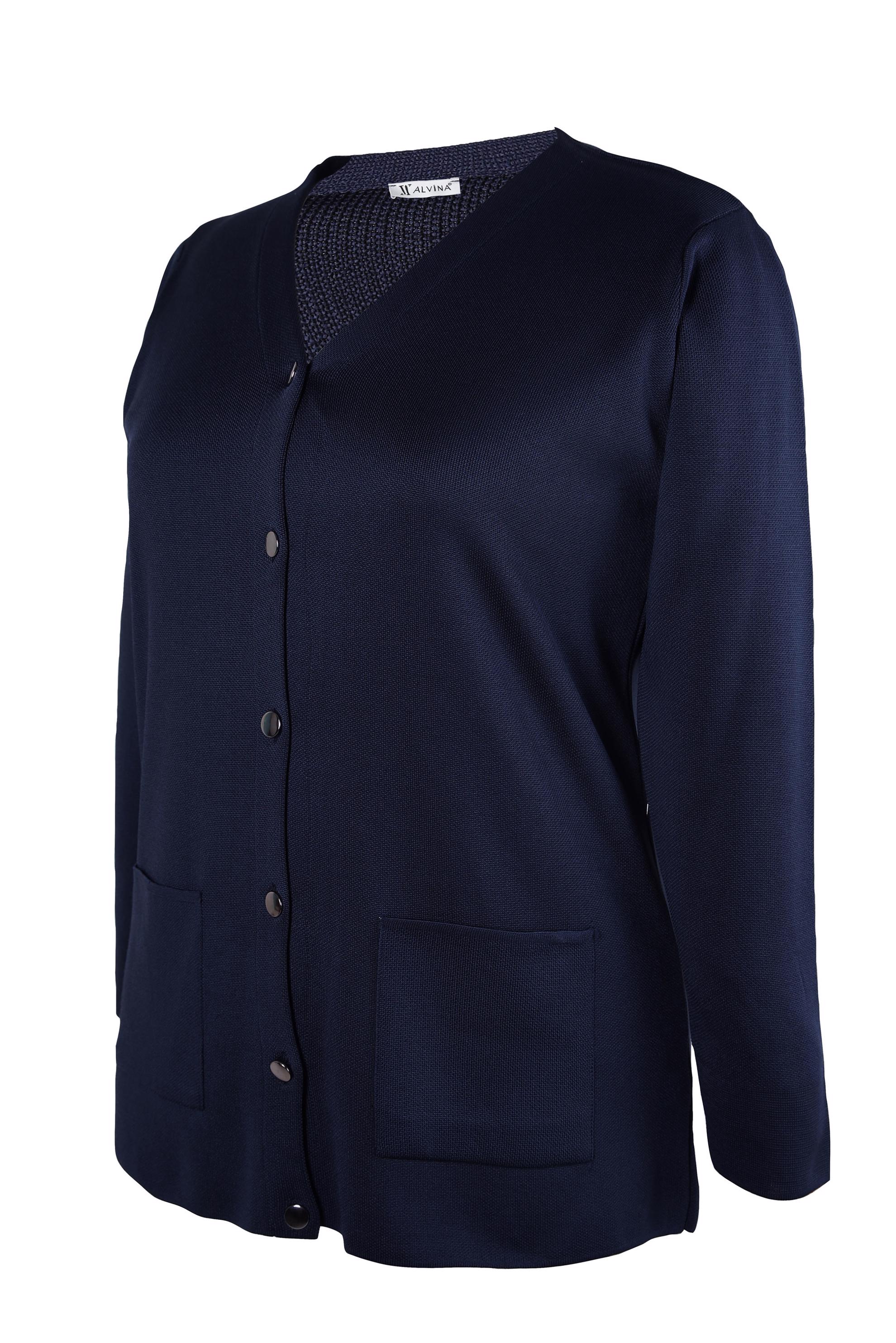 Vêtements hijab BLEU MARINE VESTE EN MAILLE 20463