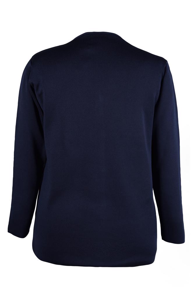 Vêtements hijab BLEU MARINE VESTE EN MAILLE 20463 - ALVİNA