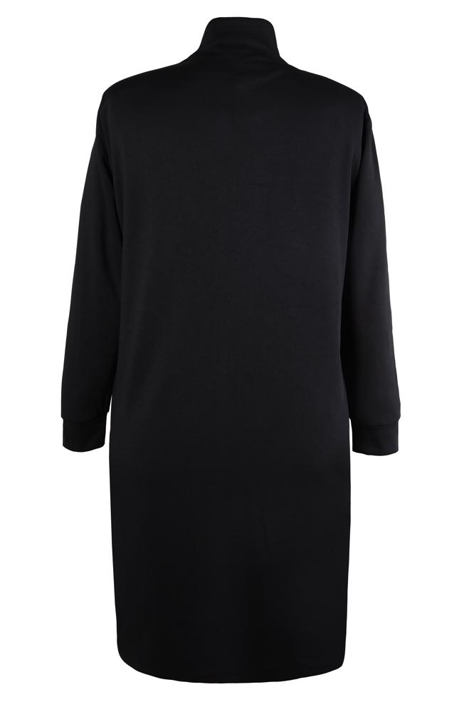 Hijab clothing BLACK EYELET DETAIL JACKET 20475 - ALVİNA