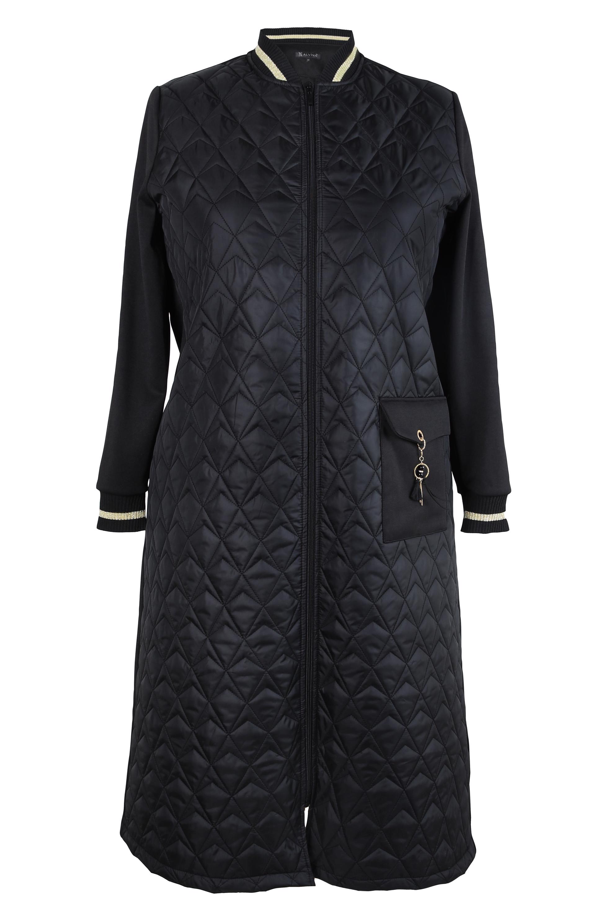 Tesettür giyim SİYAH KAPİTONE BÜYÜK BEDEN GİY ÇIK 20476