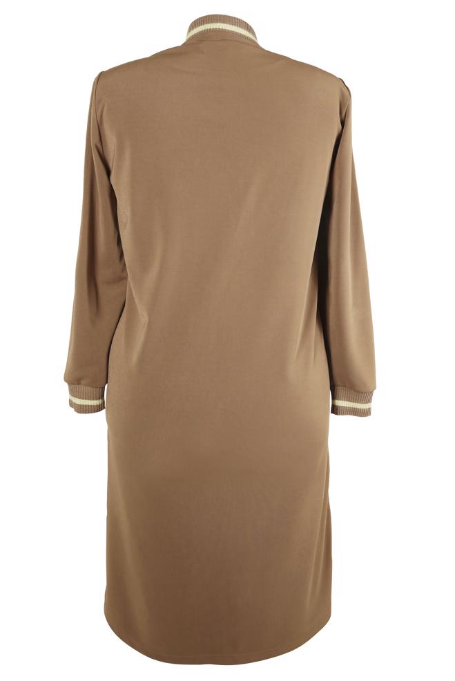 Vêtements hijab BRUN VESTE MATELASSÉE 20476 - ALVİNA