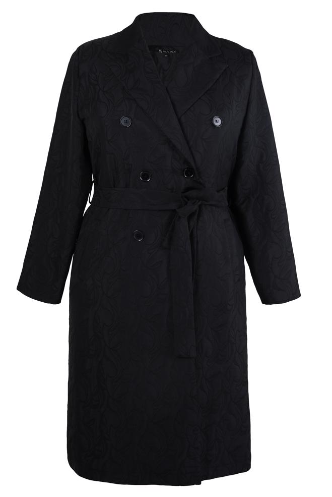 Vêtements hijab NOIR VESTE À MOTIFS 20487 - ALVİNA