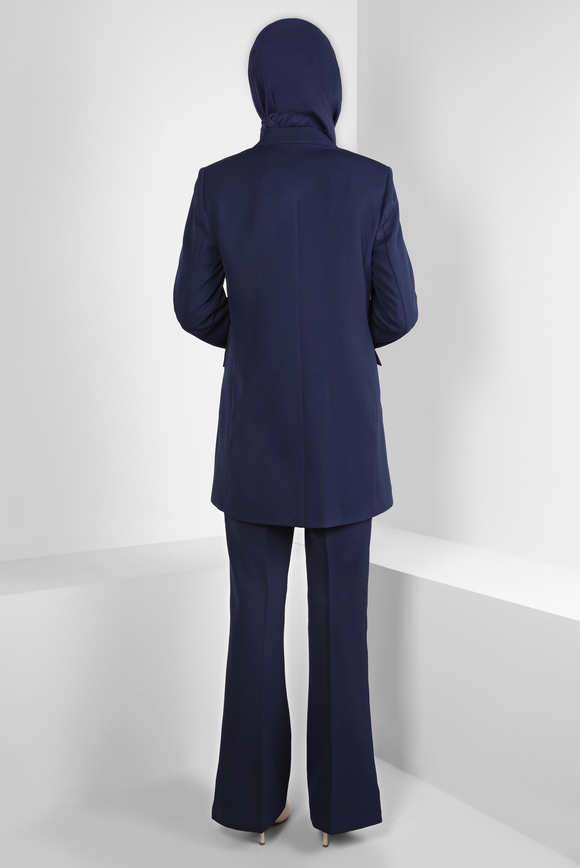 Tesettür giyim LACİVERT BLAZER CEKET 44169