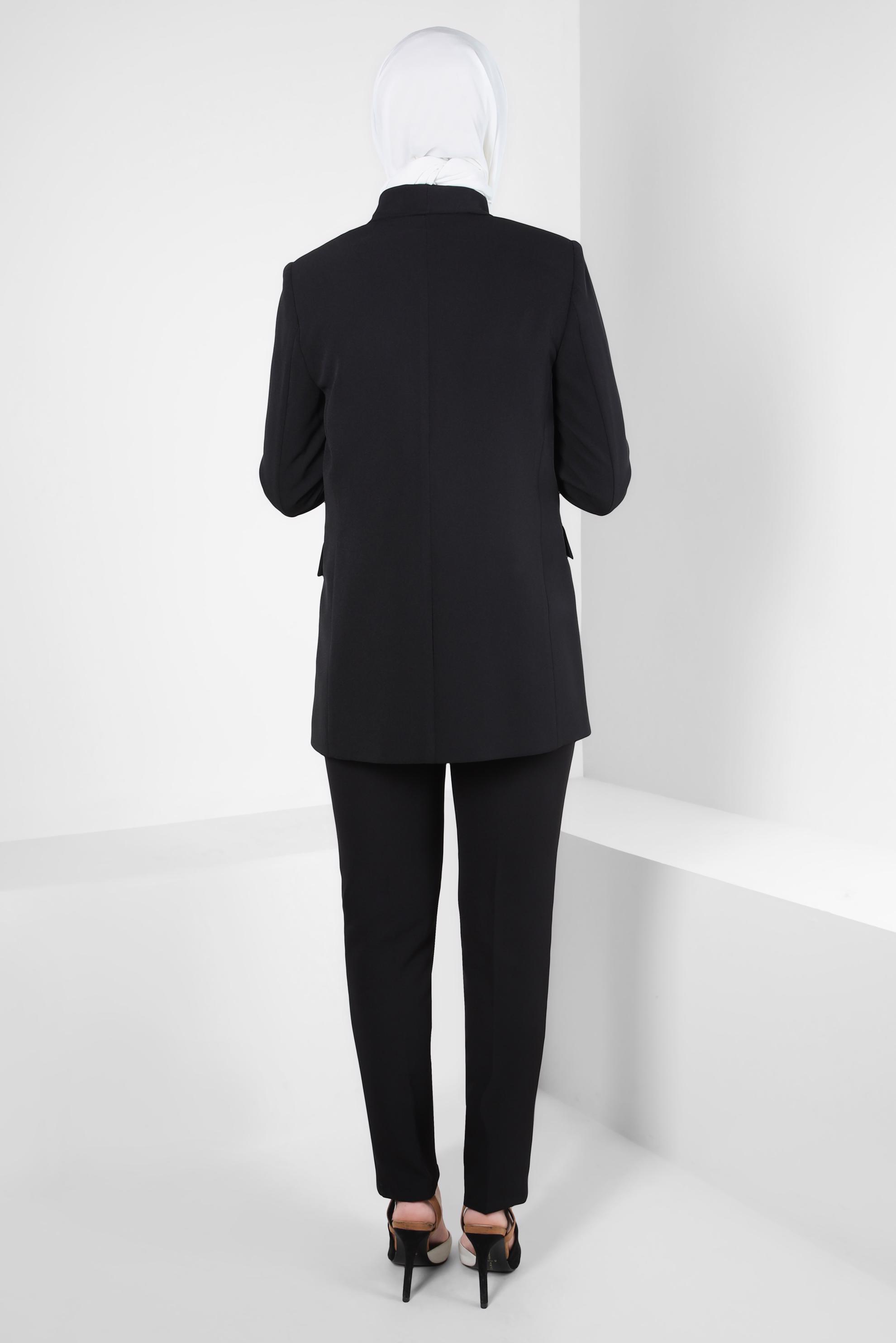 Tesettür giyim SİYAH BLAZER CEKET 44174