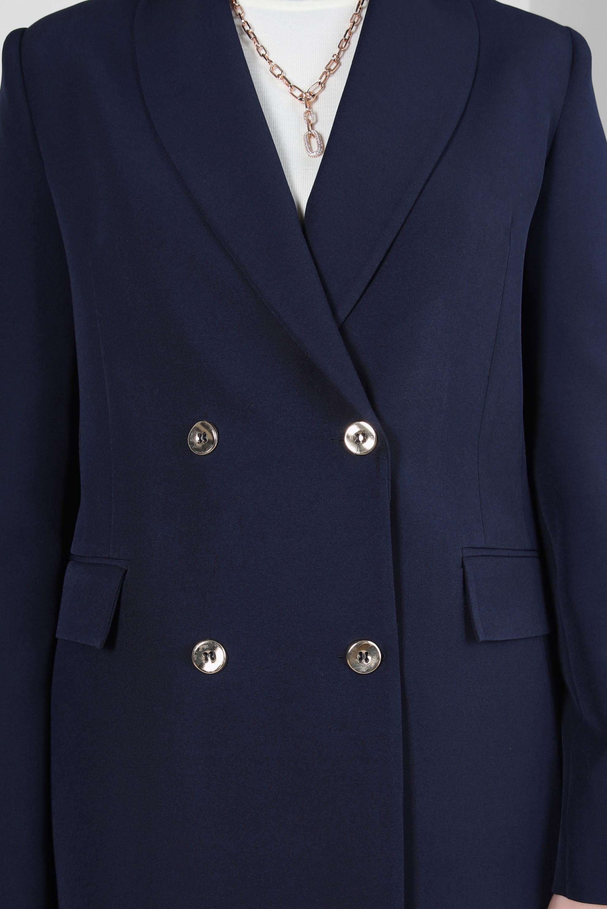 Tesettür giyim LACİVERT BLAZER CEKET 44174