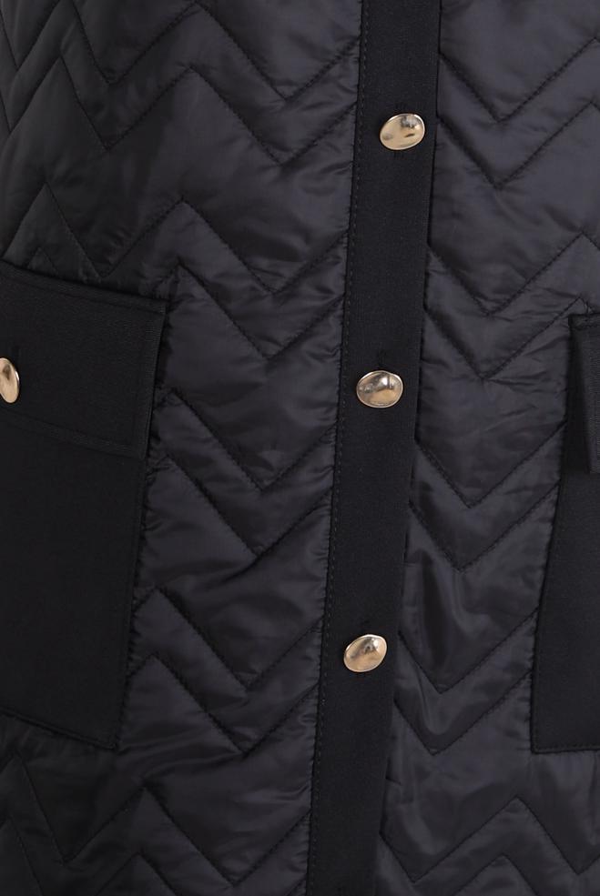 Vêtements hijab NOIR VESTE À CAPUCHE 44205 - ALVİNA