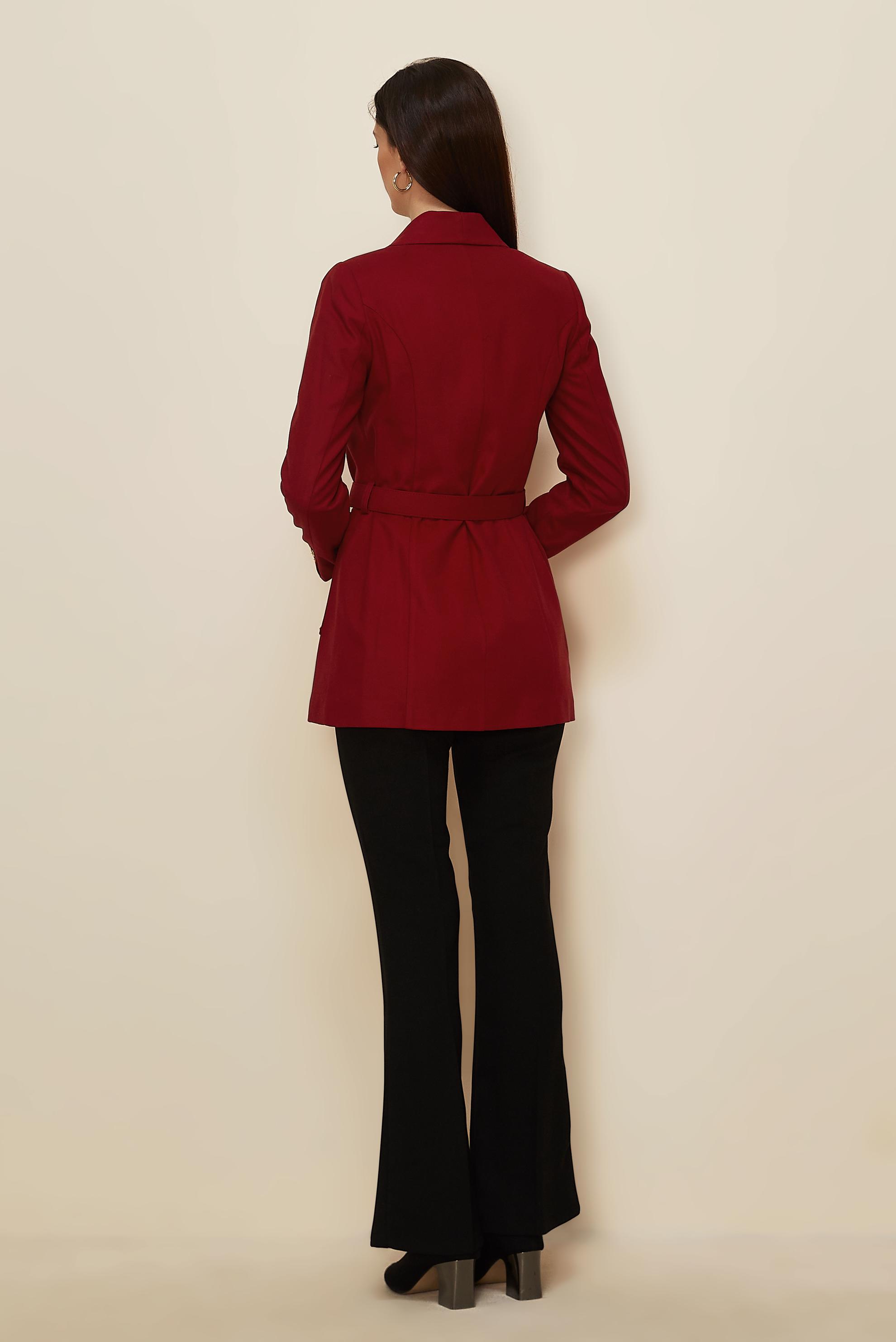 Hijab clothing RED BELTED JACKET 44211