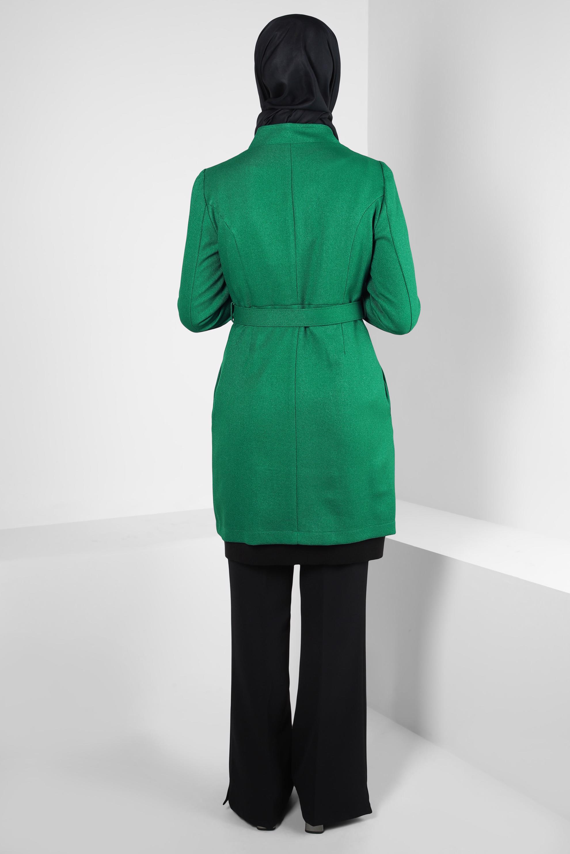 Vêtements hijab VERT VESTE CEINTURE 44274