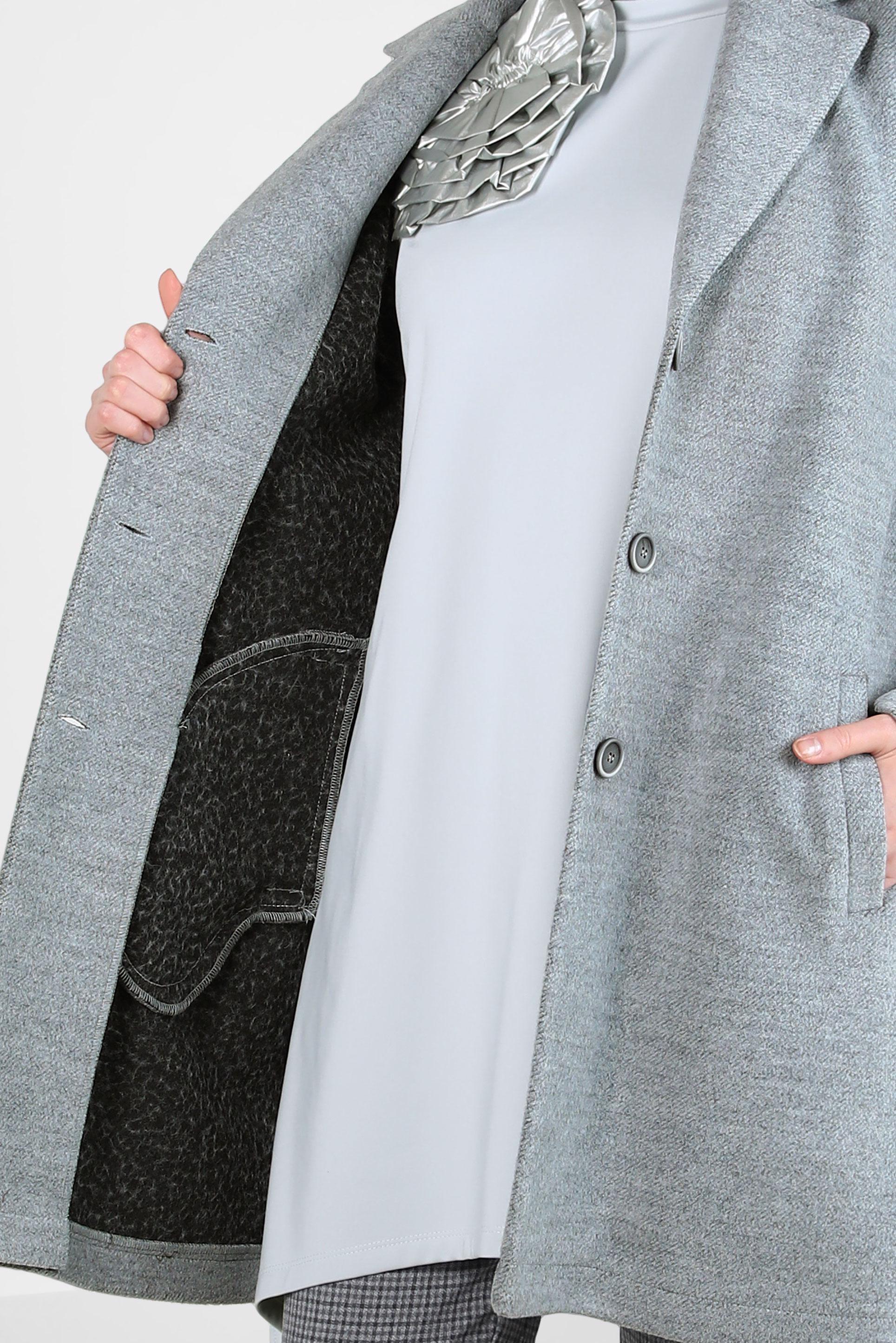 Tesettür giyim GRİ CEP DETAYLI CEKET 44276