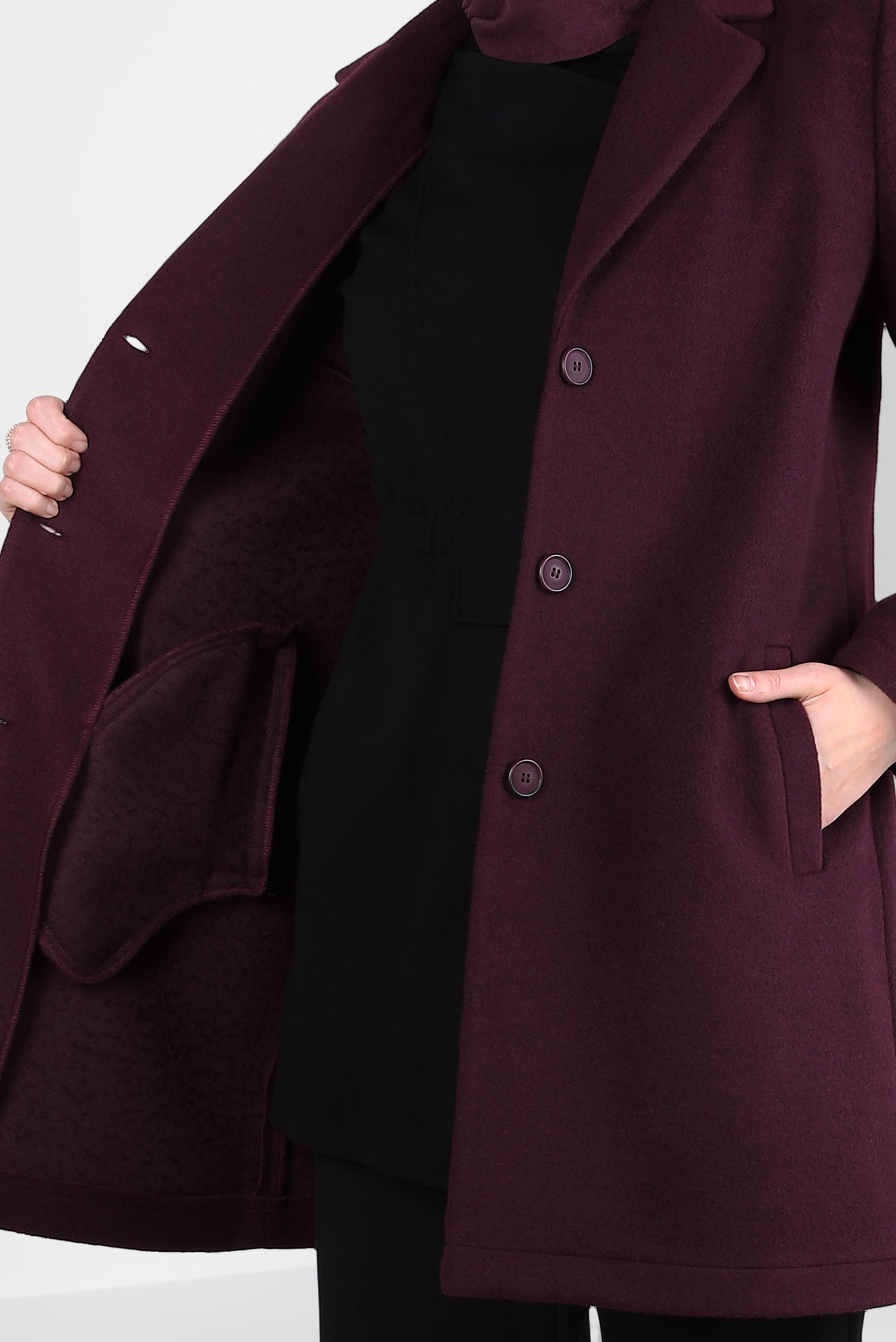 Tesettür giyim BORDO CEP DETAYLI CEKET 44276