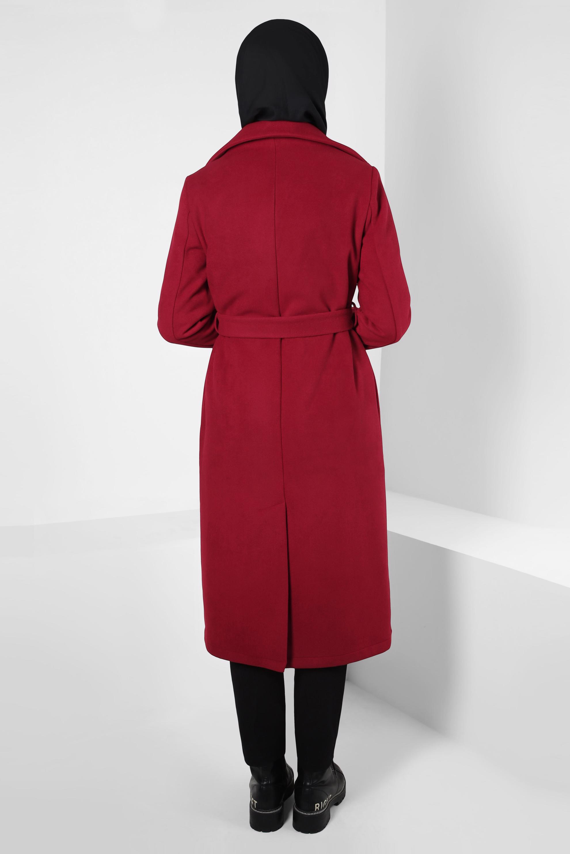 Hijab clothing RED BELTED JACKET 44277