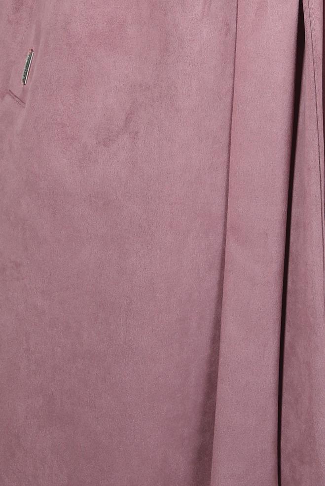 Vêtements hijab POUDRE VESTE À CAPUCHE EN DAIM 44336 - ALVİNA