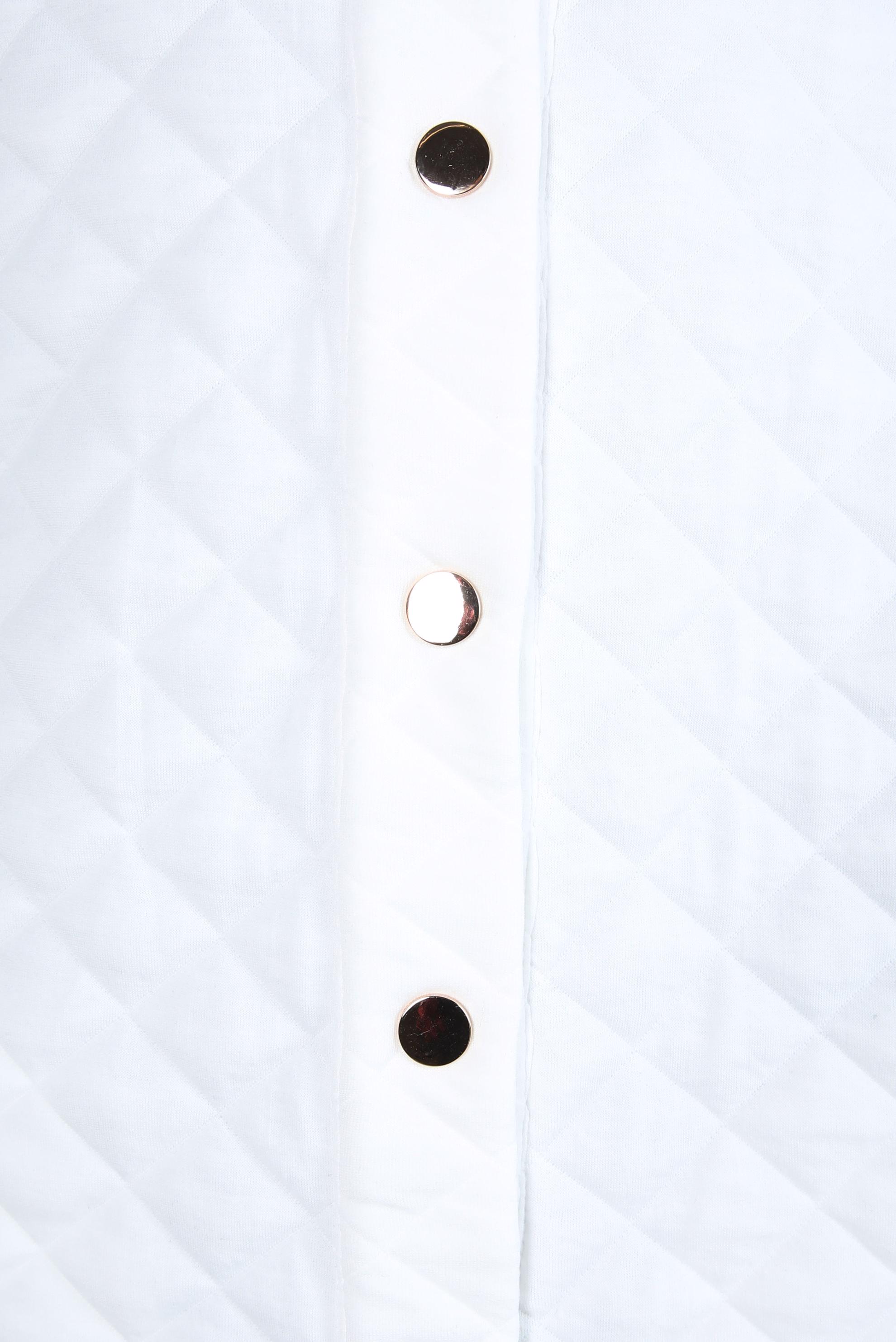 Hijab clothing WHITE QUILTED JACKET 44351