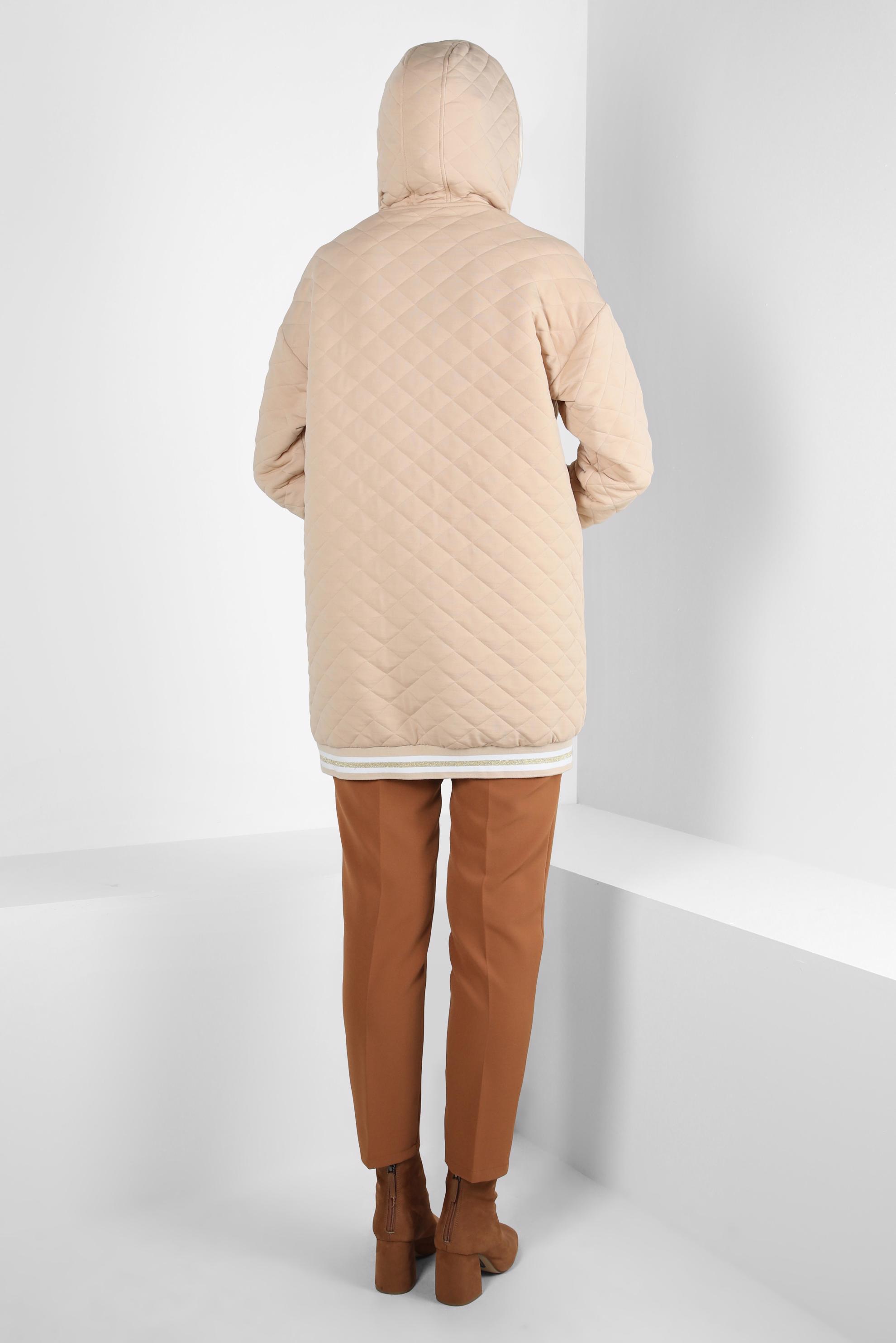 Hijab clothing BEIGE QUILTED JACKET 44351