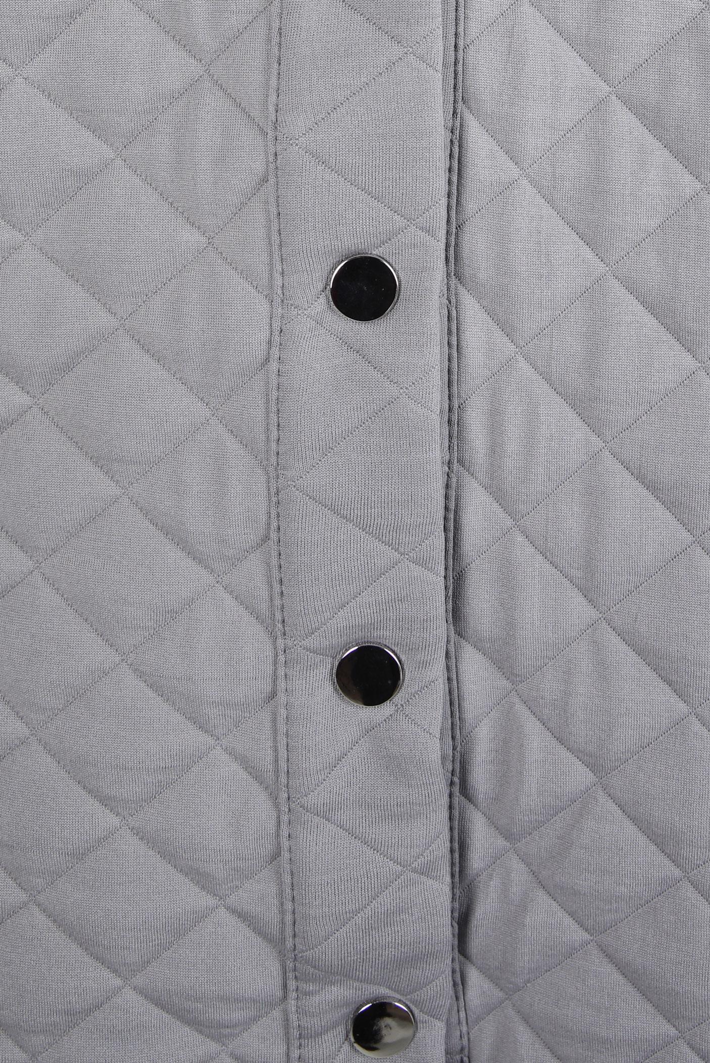 Hijab clothing GREY QUILTED JACKET 44351