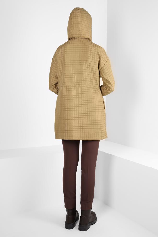 Vêtements hijab BRUN VESTE MATELASSÉE 44352 - ALVİNA