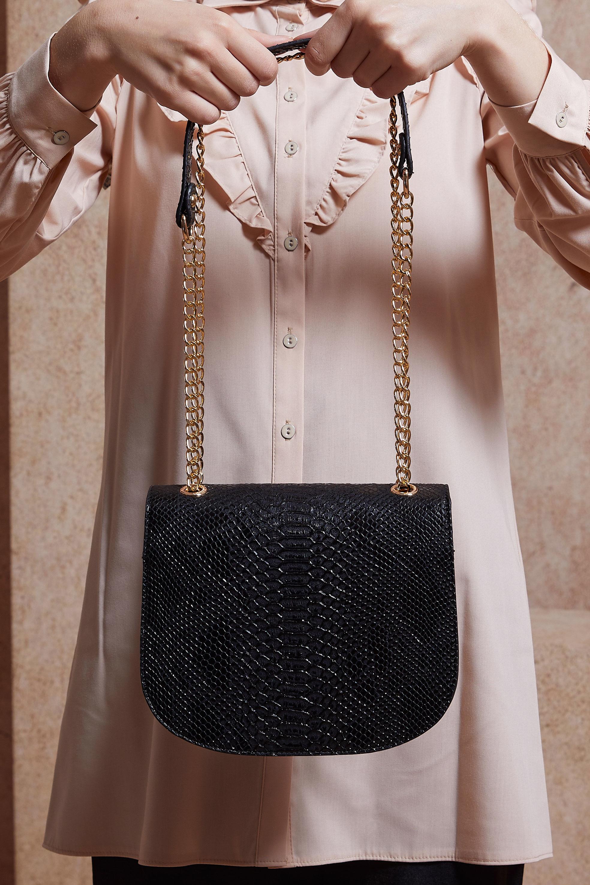 Tesettür giyim SİYAH ALVİNA ÇANTA 816