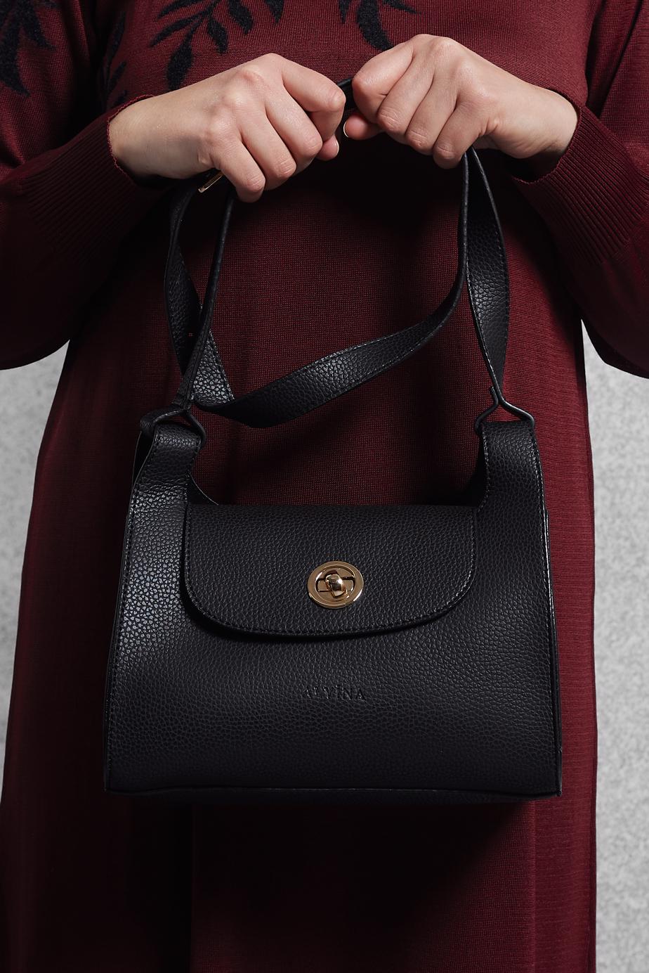 Tesettür giyim SİYAH  ALVİNA ÇANTA 922