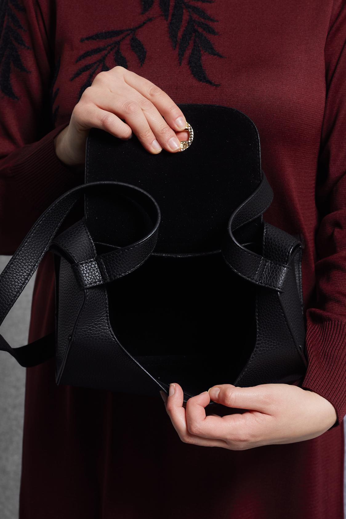 Tesettür giyim SİYAH  ALVİNA ÇANTA 922