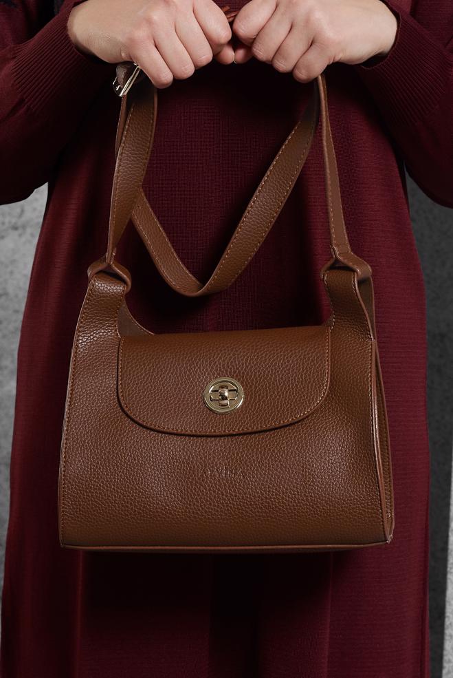 Tesettür giyim TABA  ALVİNA ÇANTA 922 - ALVİNA