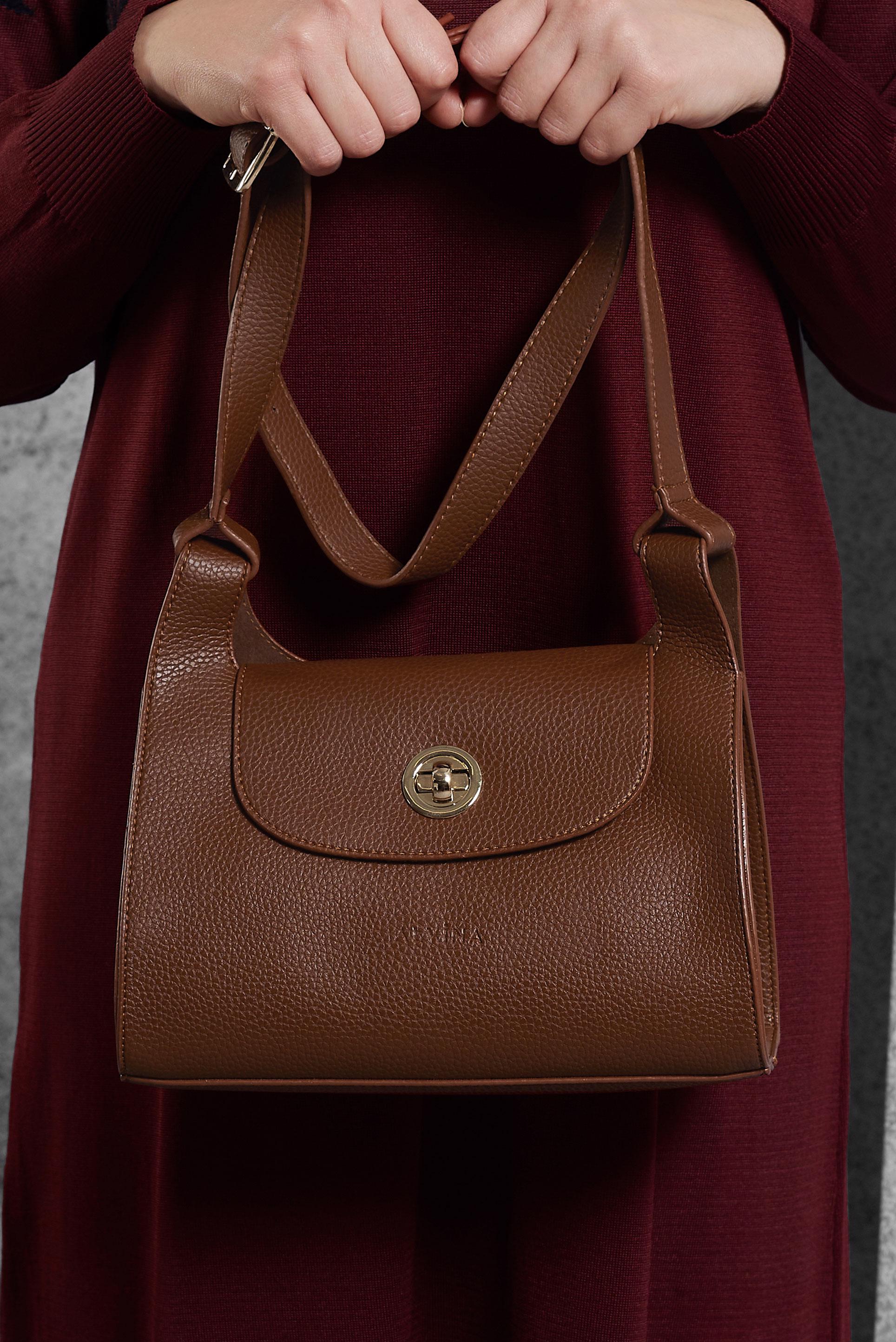 Tesettür giyim TABA  ALVİNA ÇANTA 922