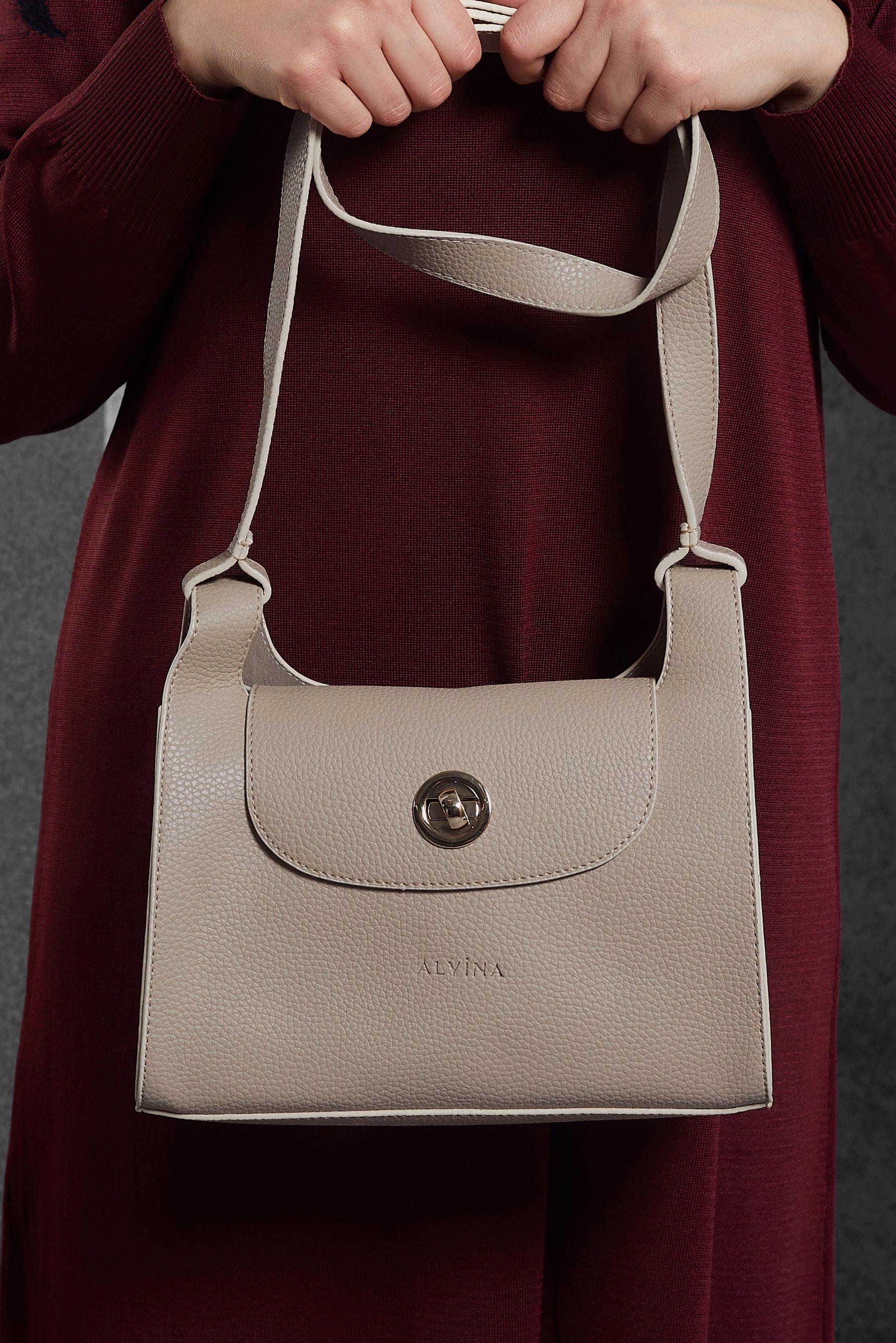 Tesettür giyim VİZON  ALVİNA ÇANTA 922