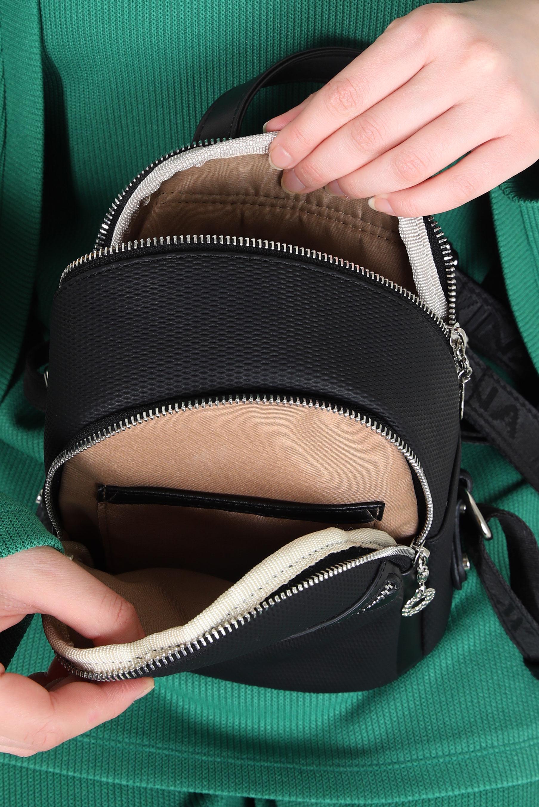 Tesettür giyim SİYAH ALVİNA SIRT ÇANTA 946