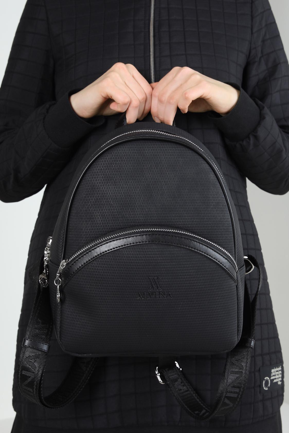 Tesettür giyim SİYAH ALVİNA SIRT ÇANTA 948