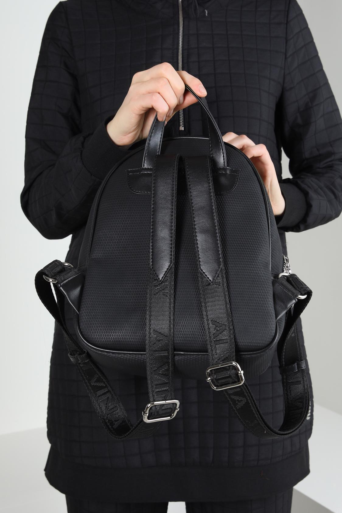 Tesettür giyim SİYAH ALVİNA SIRT ÇANTA 948