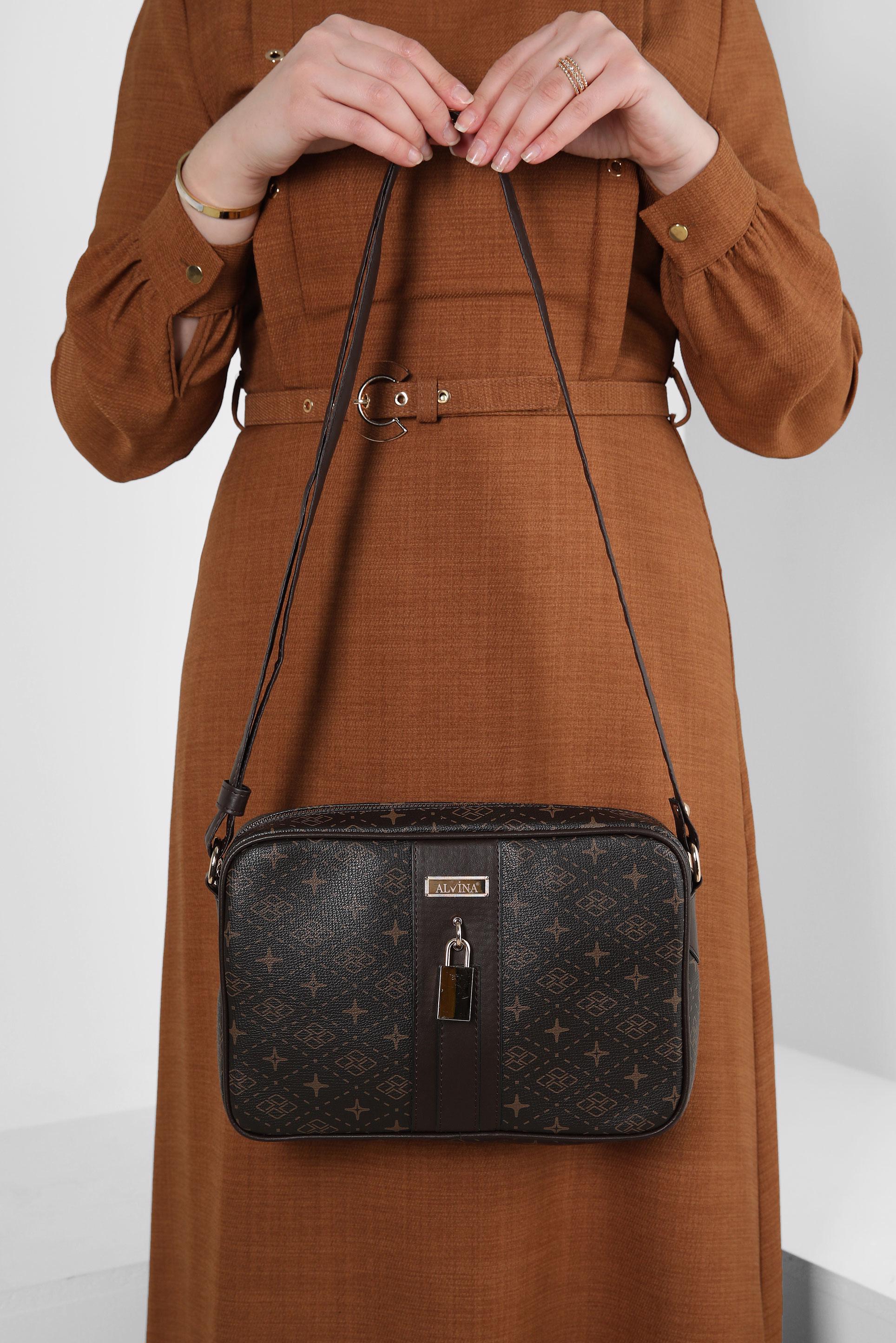 Tesettür giyim KAHVE ALVİNA ÇANTA 950