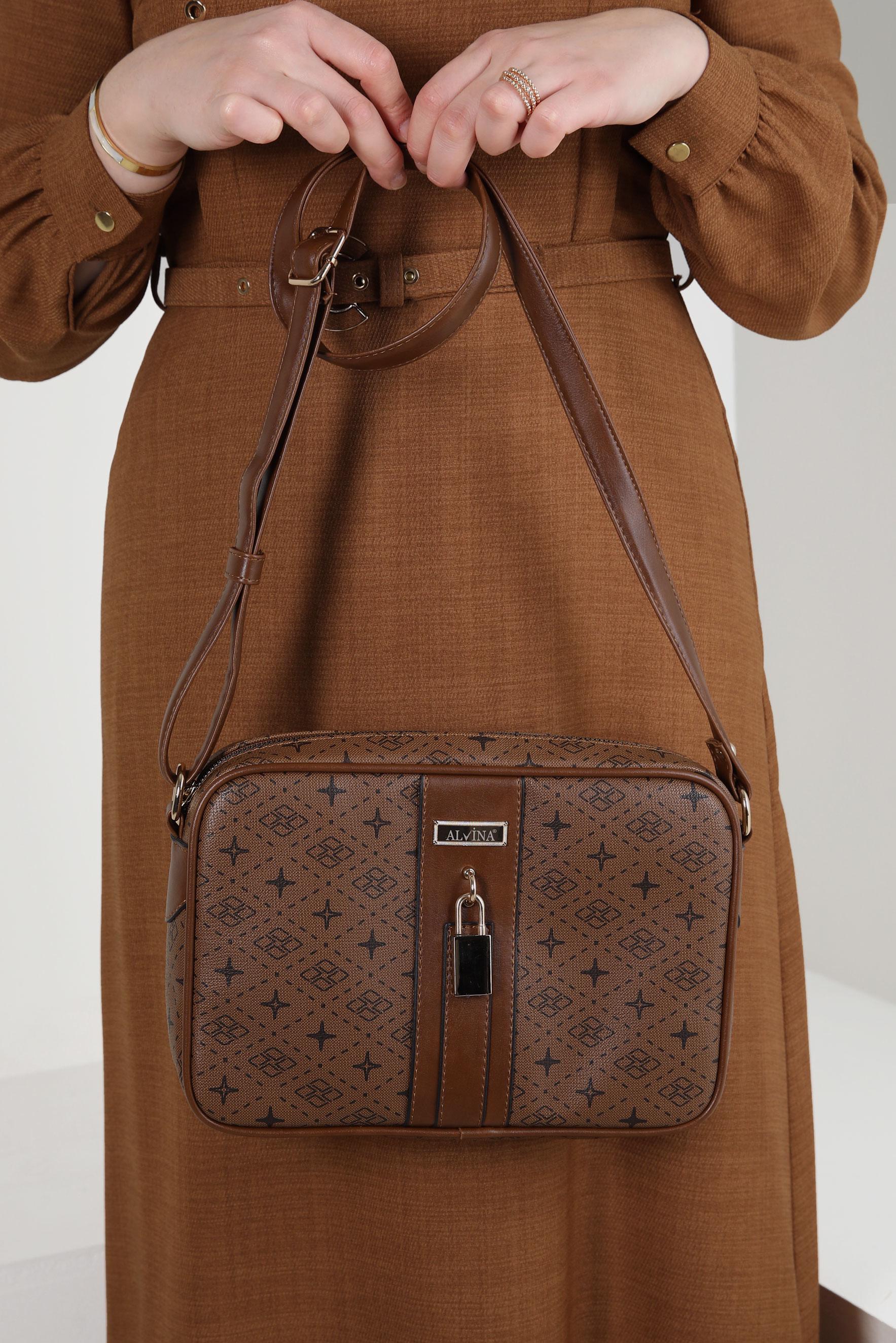 Tesettür giyim TABA ALVİNA ÇANTA 950