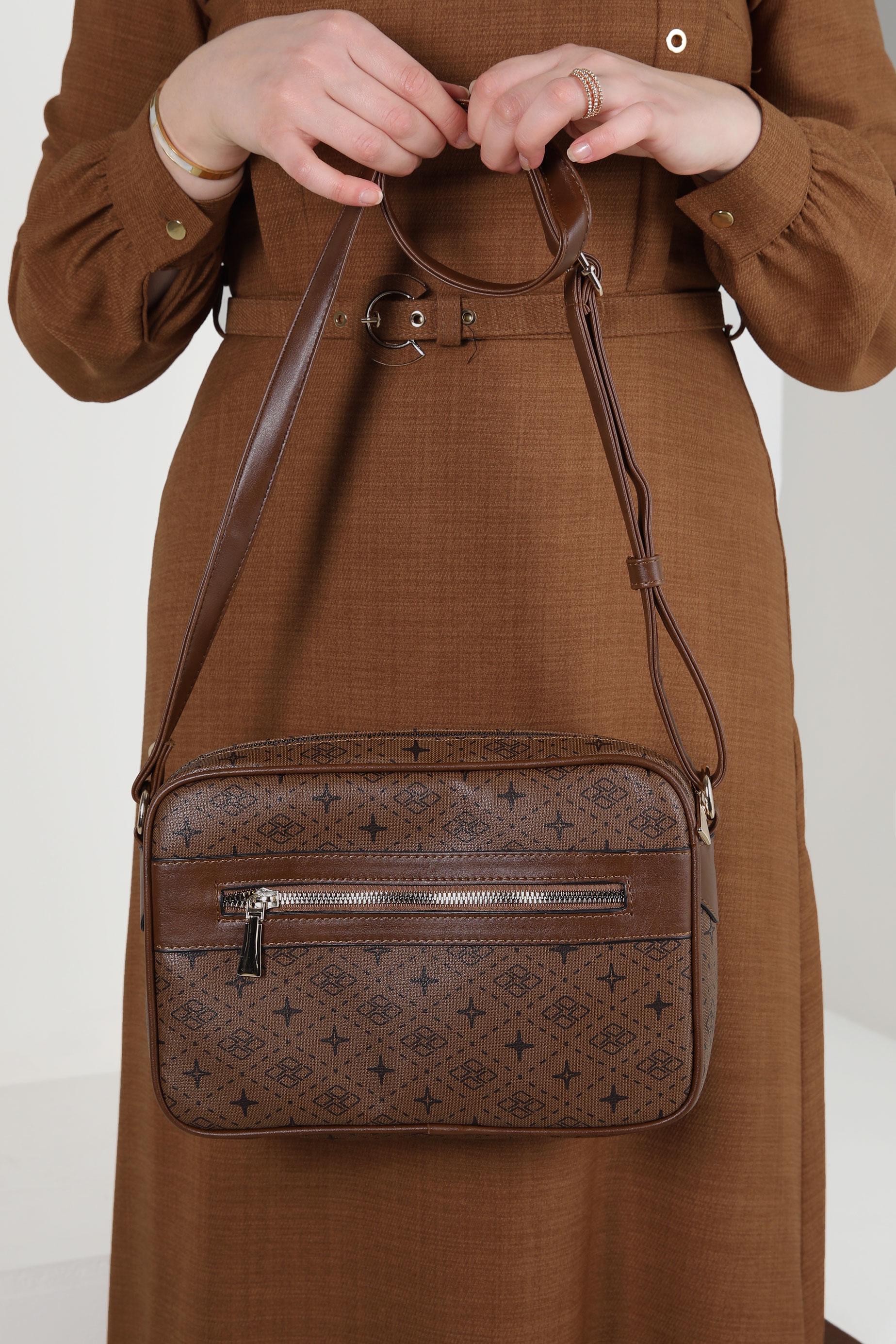 Tesettür giyim TABA ALVİNA ÇANTA 950