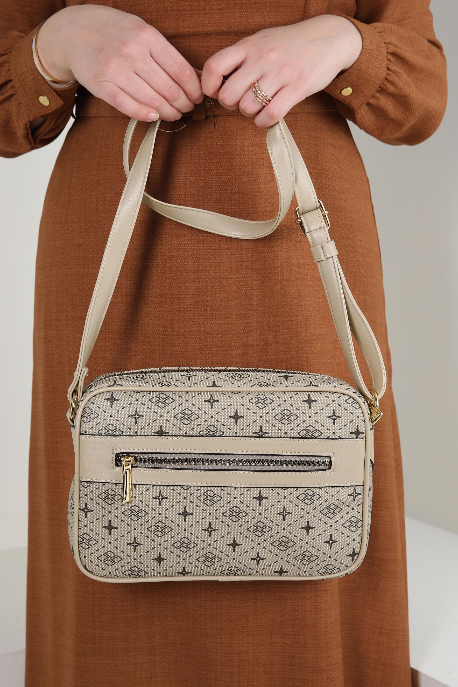 Tesettür giyim VİZON ALVİNA ÇANTA 950