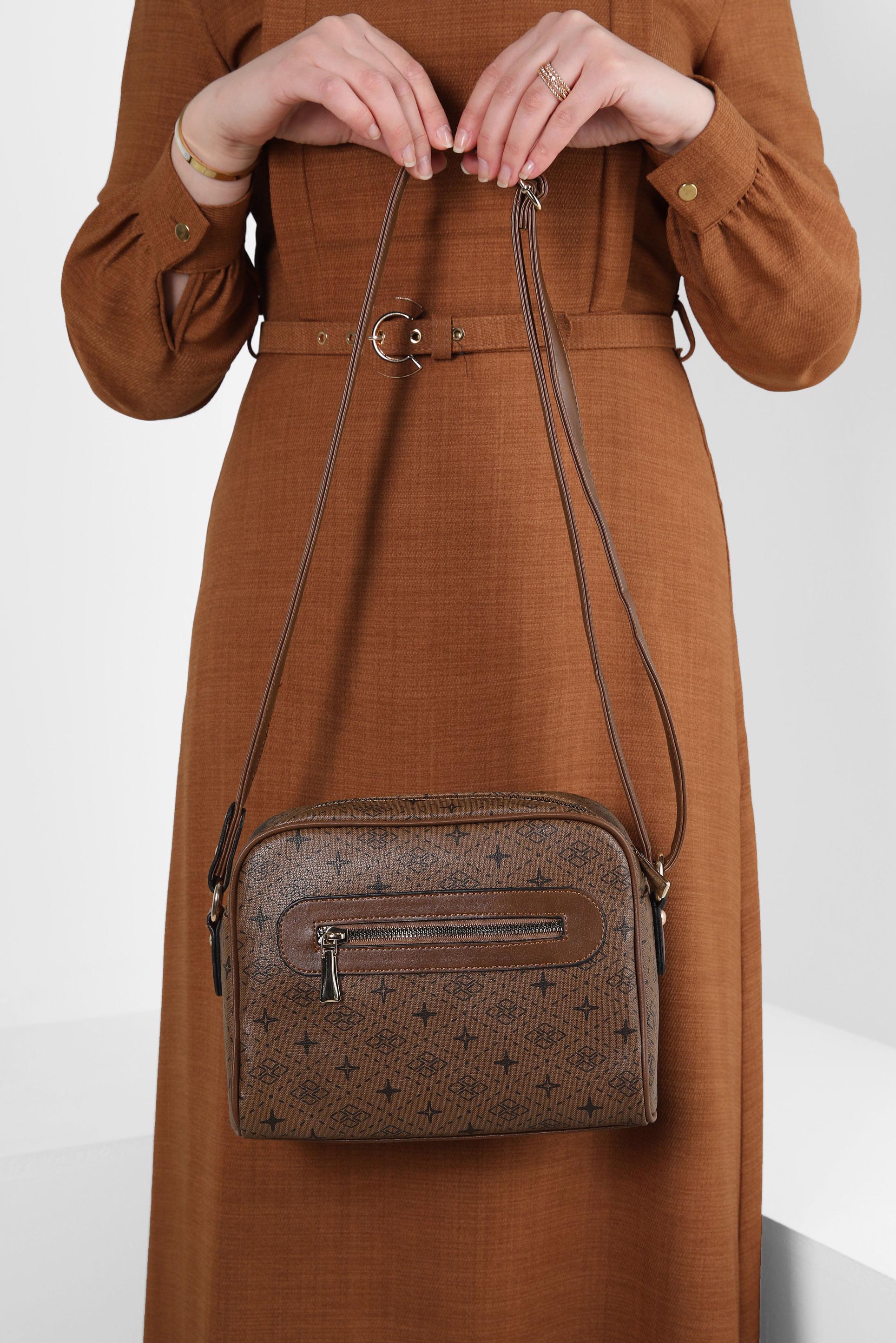 Tesettür giyim TABA ALVİNA ÇANTA 952