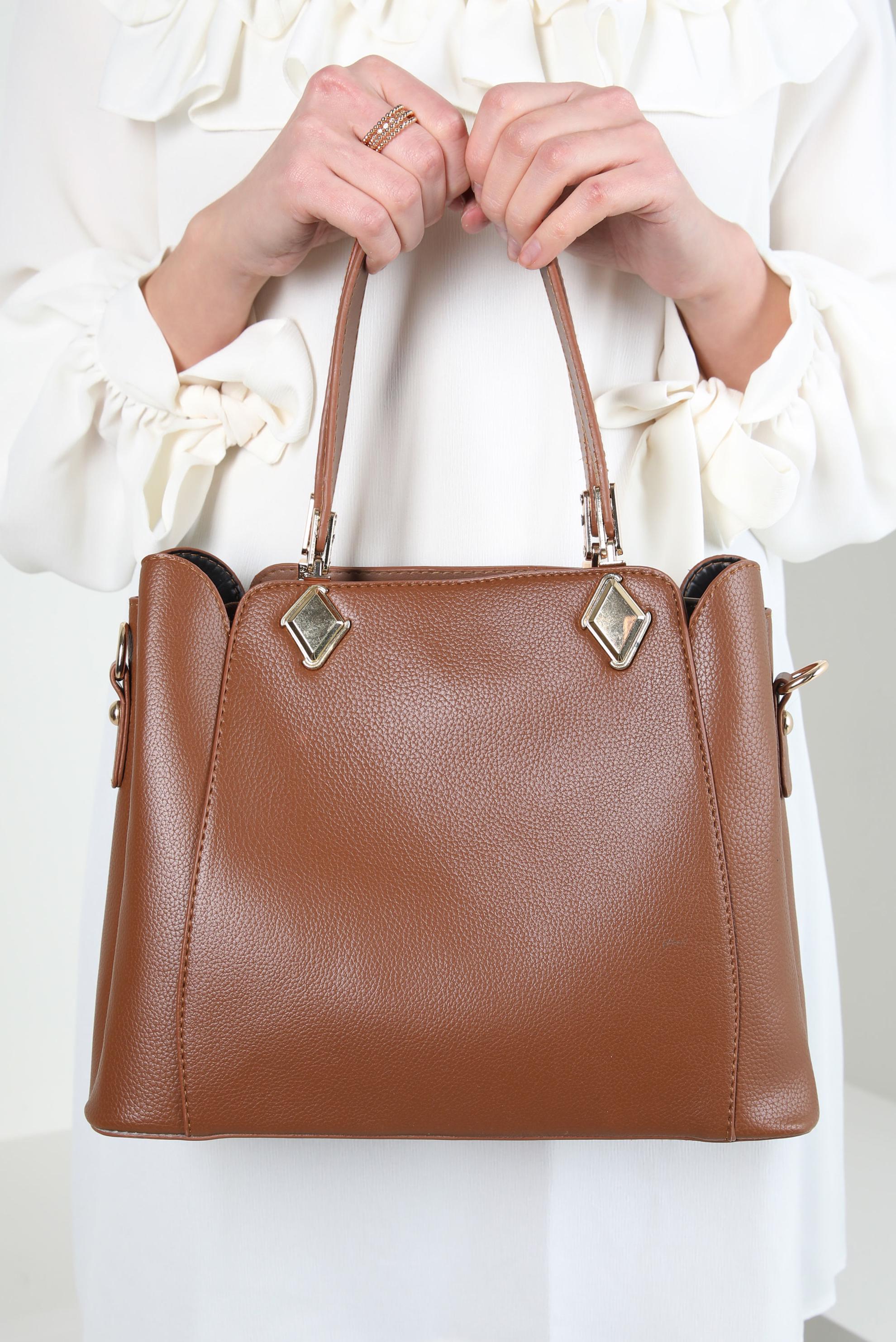 Tesettür giyim TABA ALVİNA ÇANTA 954