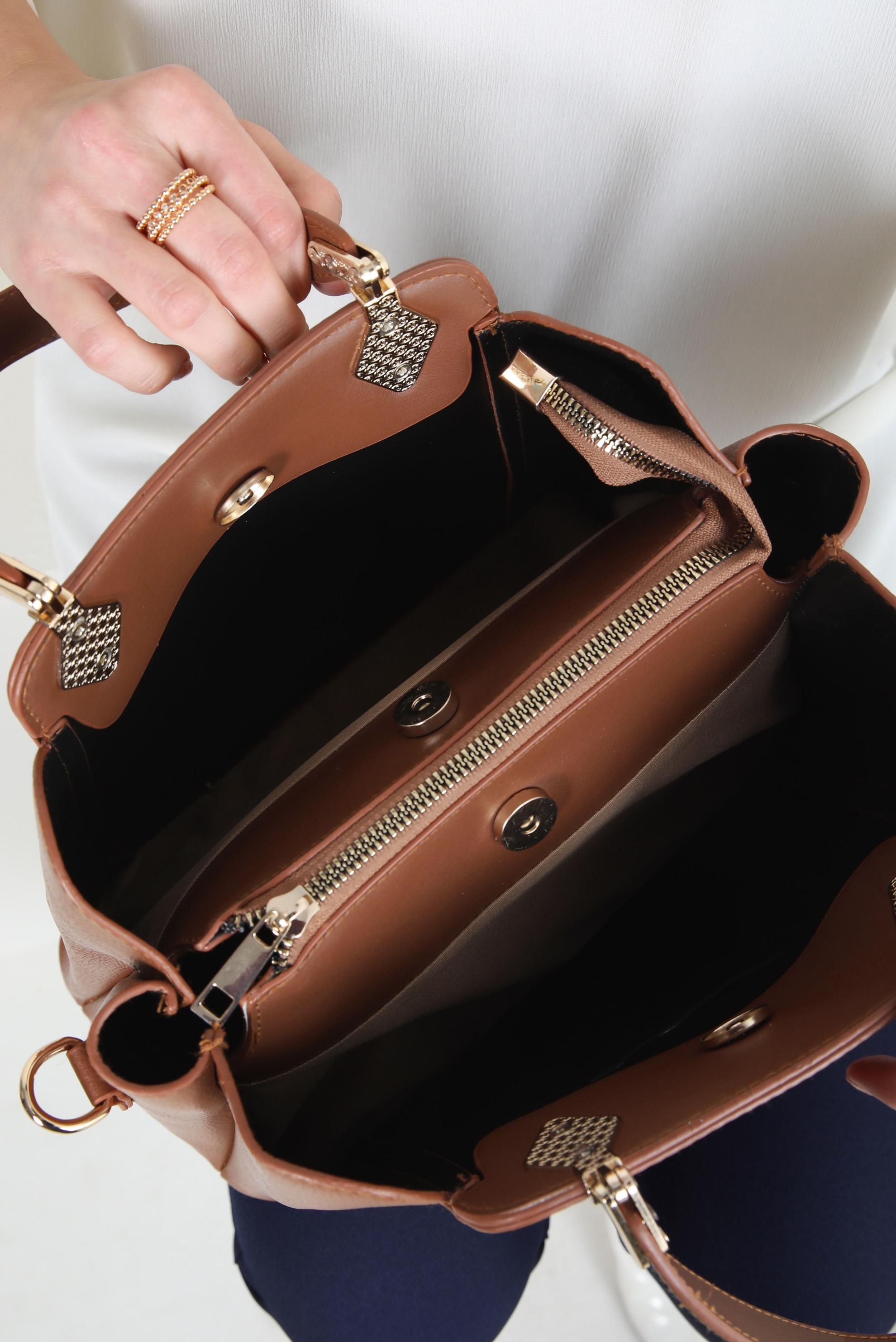 Tesettür giyim TABA ALVİNA ÇANTA 954