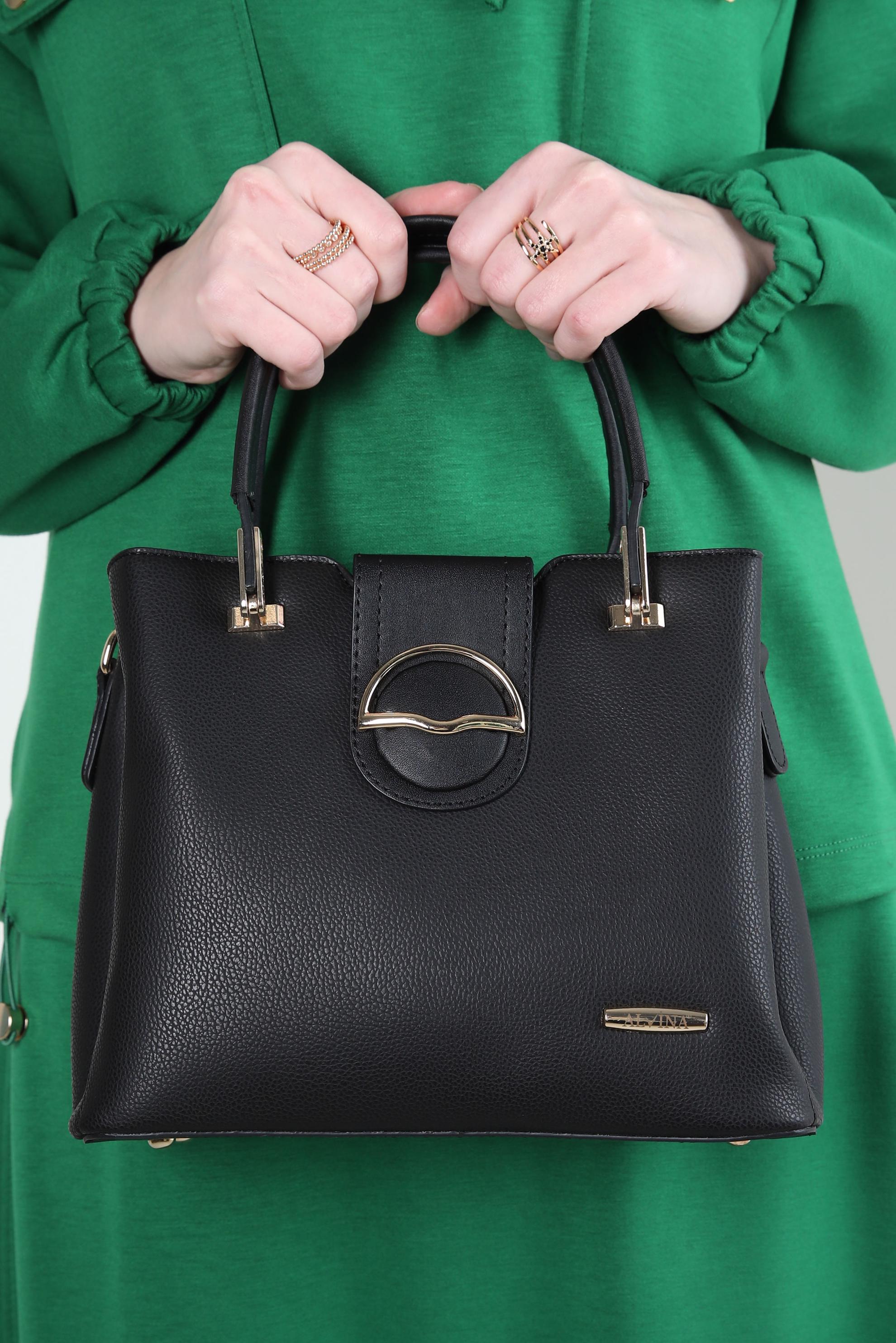 Tesettür giyim SİYAH ALVİNA ÇANTA 962