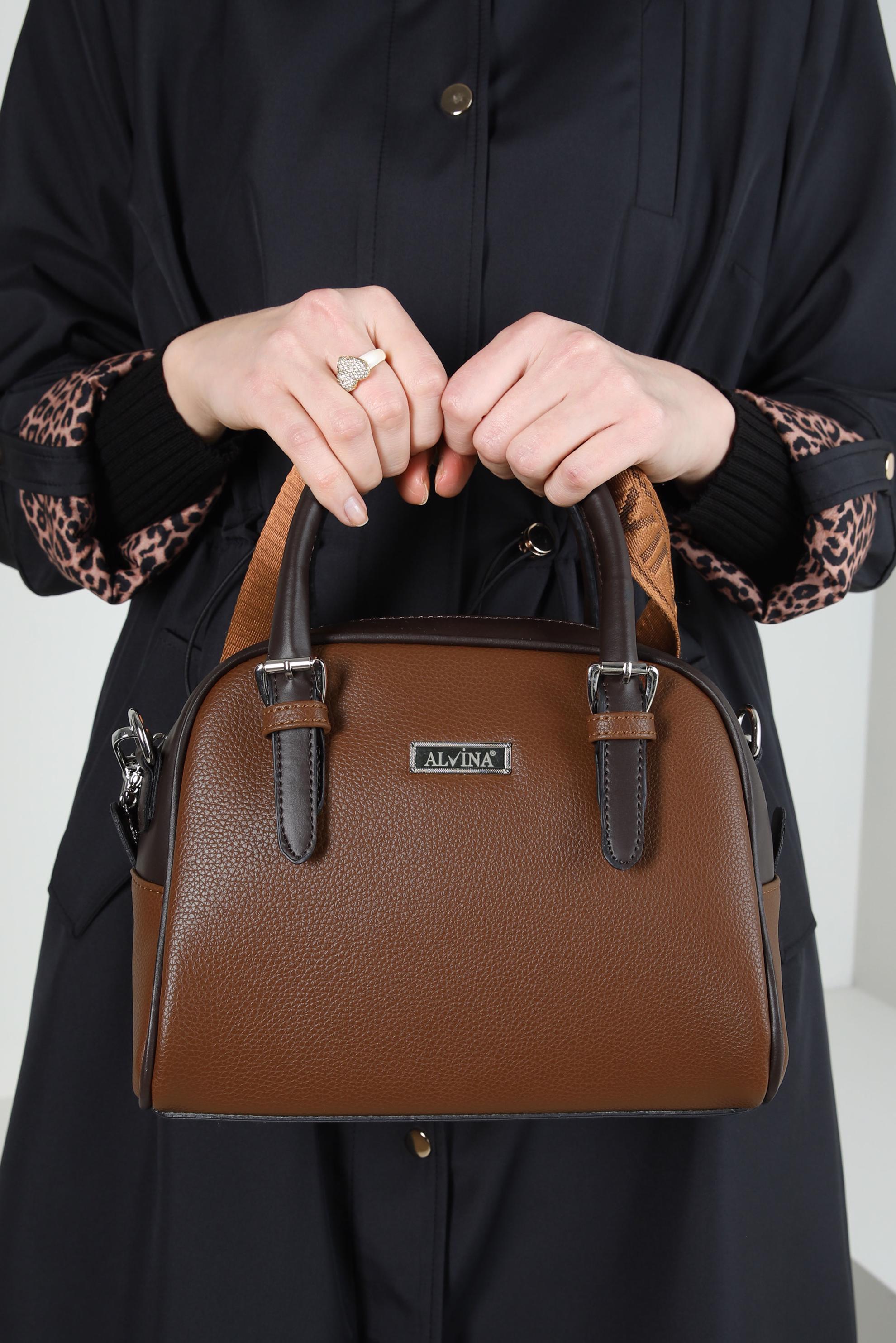 Tesettür giyim TABA ALVİNA ÇANTA 964