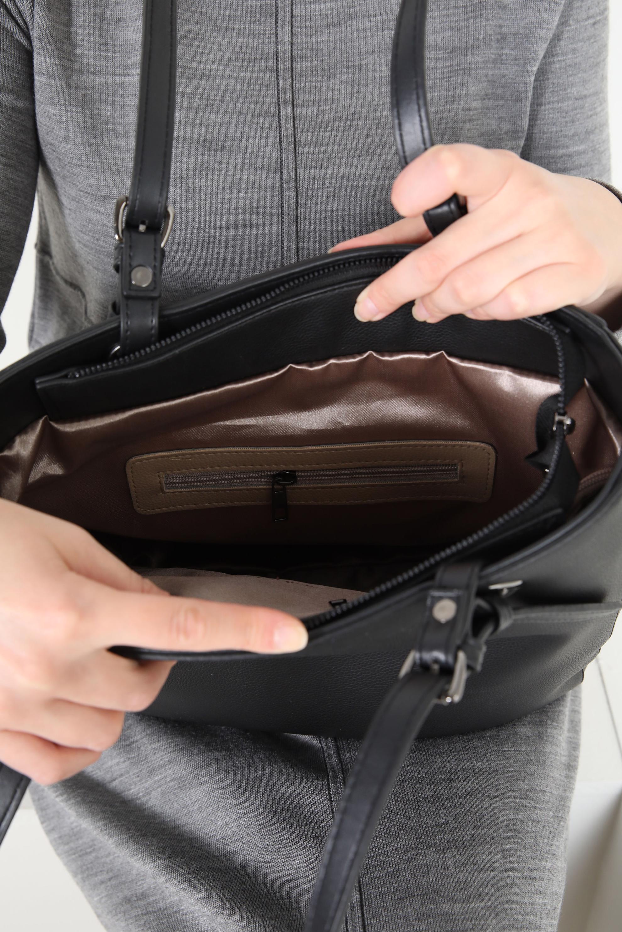 Tesettür giyim SİYAH ALVİNA ÇANTA 966