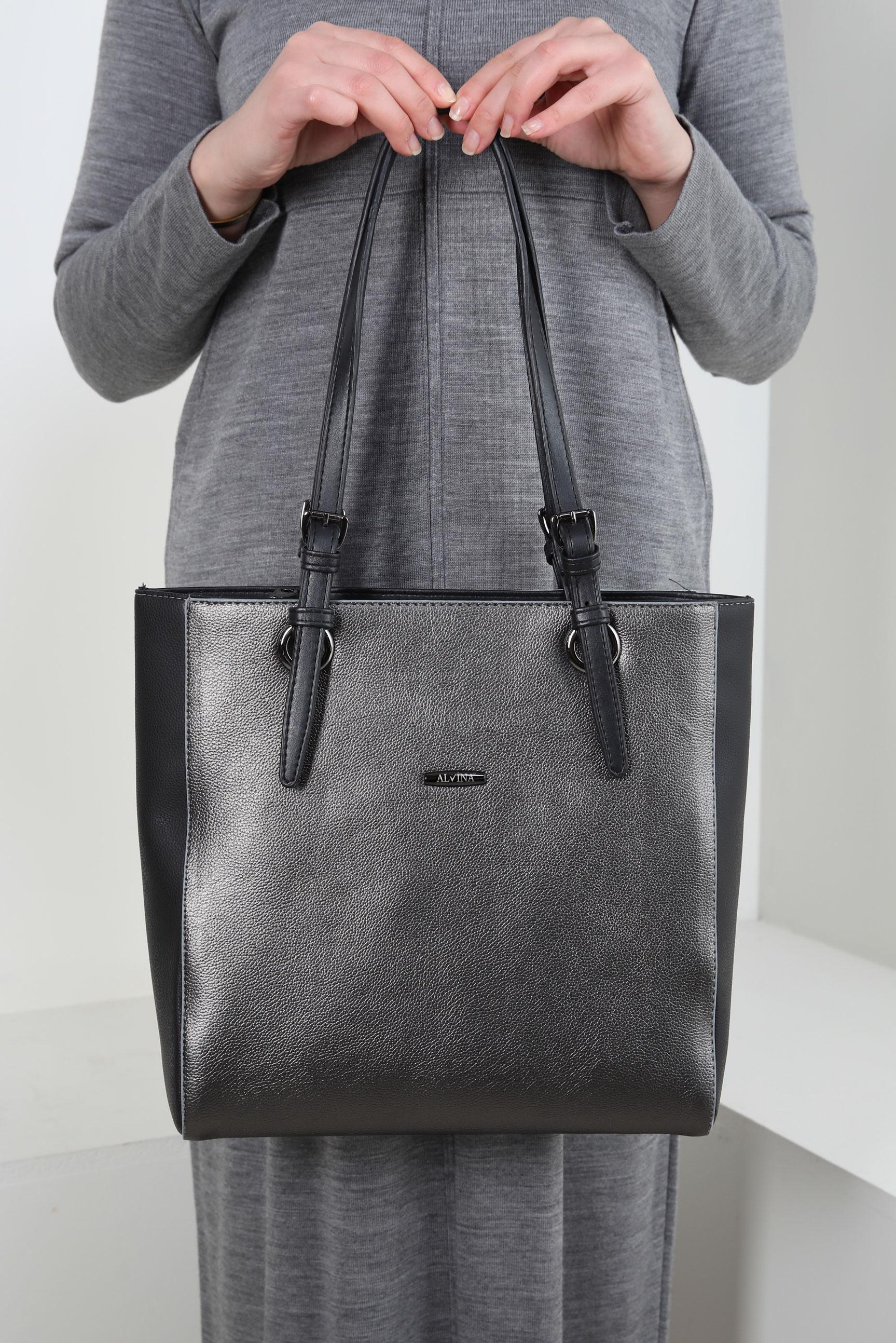 Tesettür giyim BEJ ALVİNA ÇANTA 966