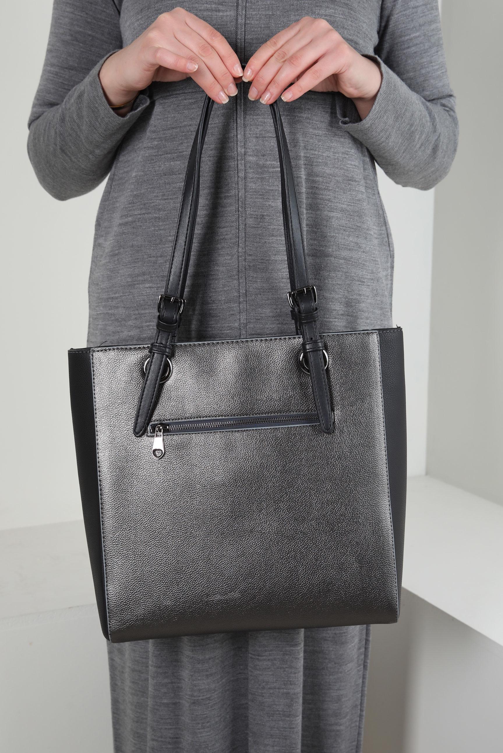 Tesettür giyim BEJ ALVİNA ÇANTA 966